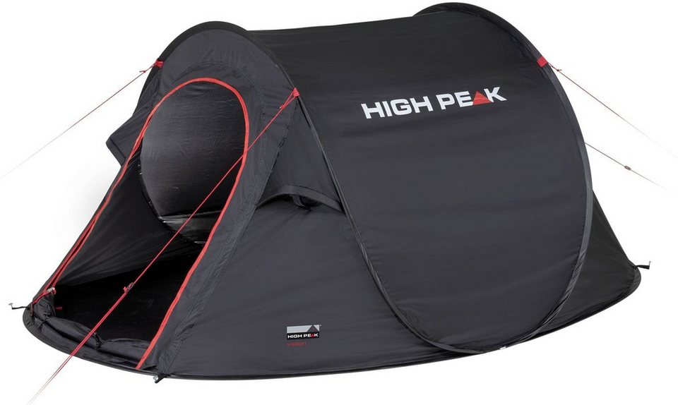High Peak Wurfzelt Pop up Zelt Vision 2, Personen: 2 (mit Transporttasche),  in Sekunden aufgestellt, Gewicht nur ca. 1.860 Gramm