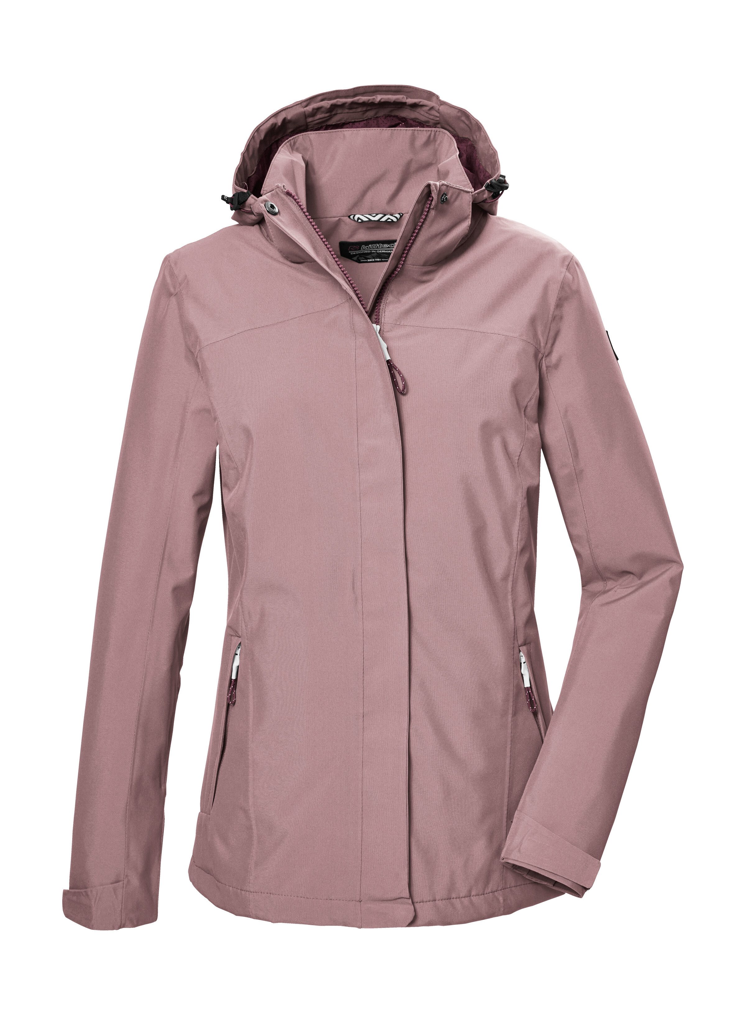 Killtec Outdoorjacke KOS 26 WMN JCKT Funktionsjacke: wasser- und winddicht, atmungsaktiv, abnehmbare Kapuze