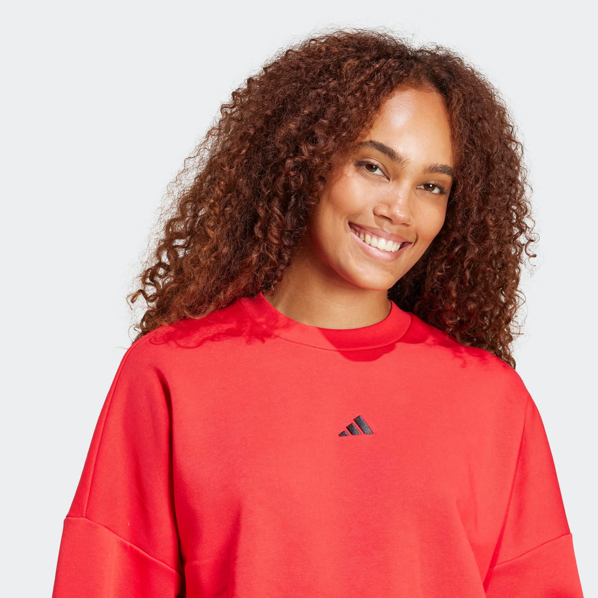 adidas Sportswear Sweatshirt ESSENTIALS SMALL LOGO FEELCOMFY mit flauschiger Innenseite – Bild 4 von 5