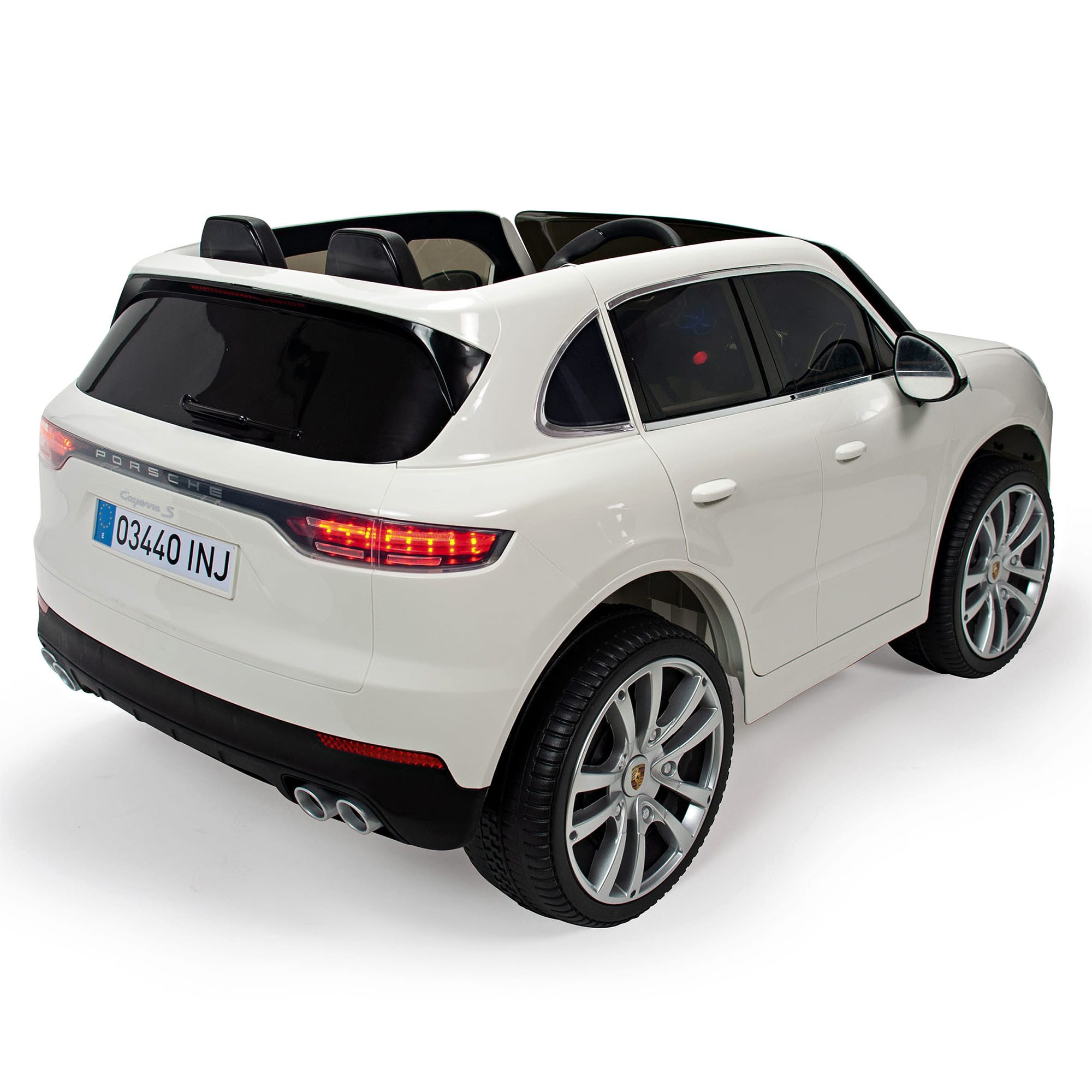 INJUSA Elektro-Kinderauto Cayenne, Belastbarkeit 30 kg, Kinder Elektroauto SUV Kinderfahrzeug mit Fernbedienung Spielzeugauto