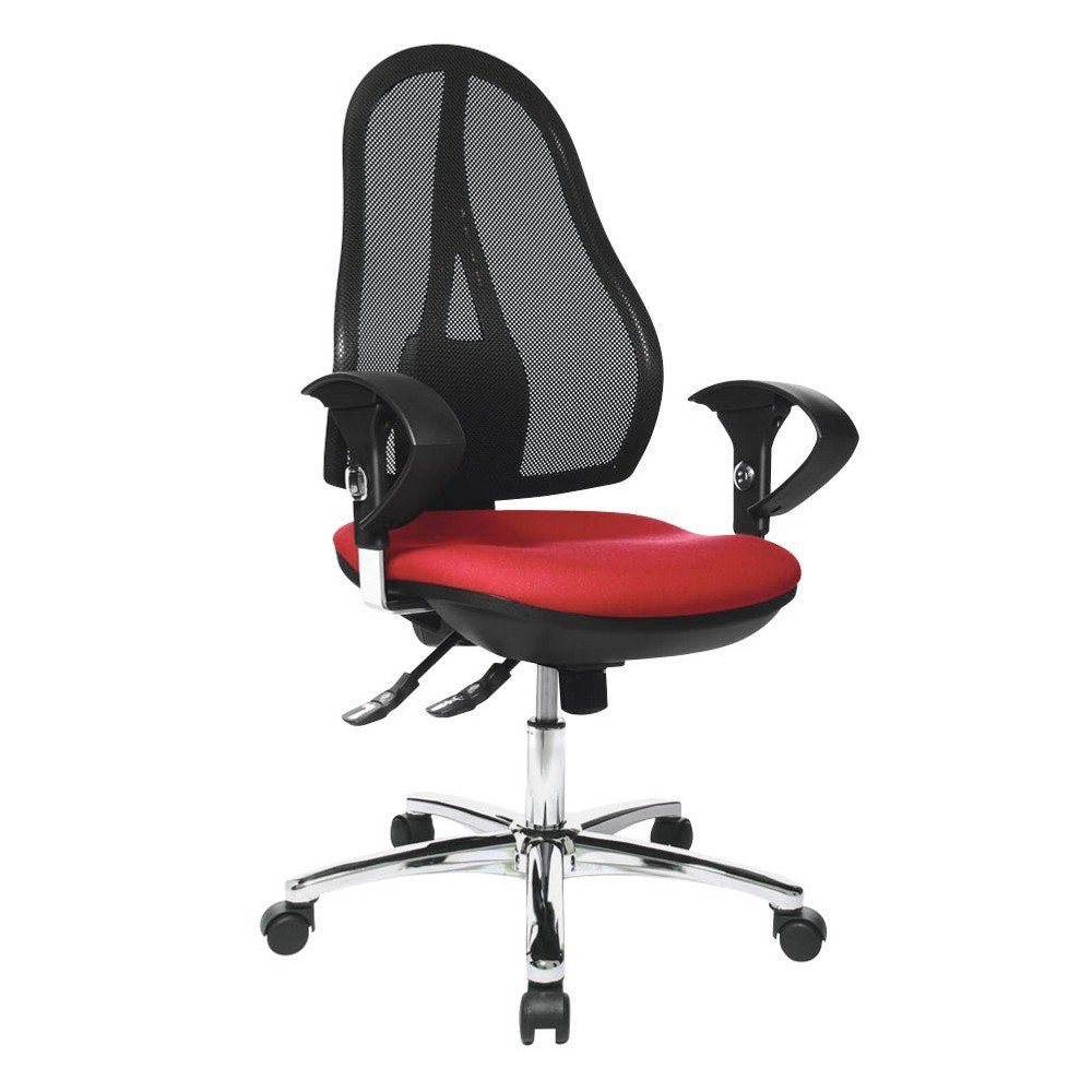 TOPSTAR Bürostuhl 1 Bürostuhl Open Point SY Deluxe - rot/schwarz
