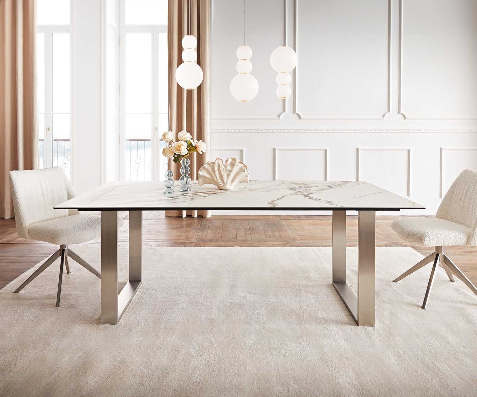DELIFE Esstisch Edge, Keramik Calacatta Luxe günstig online kaufen