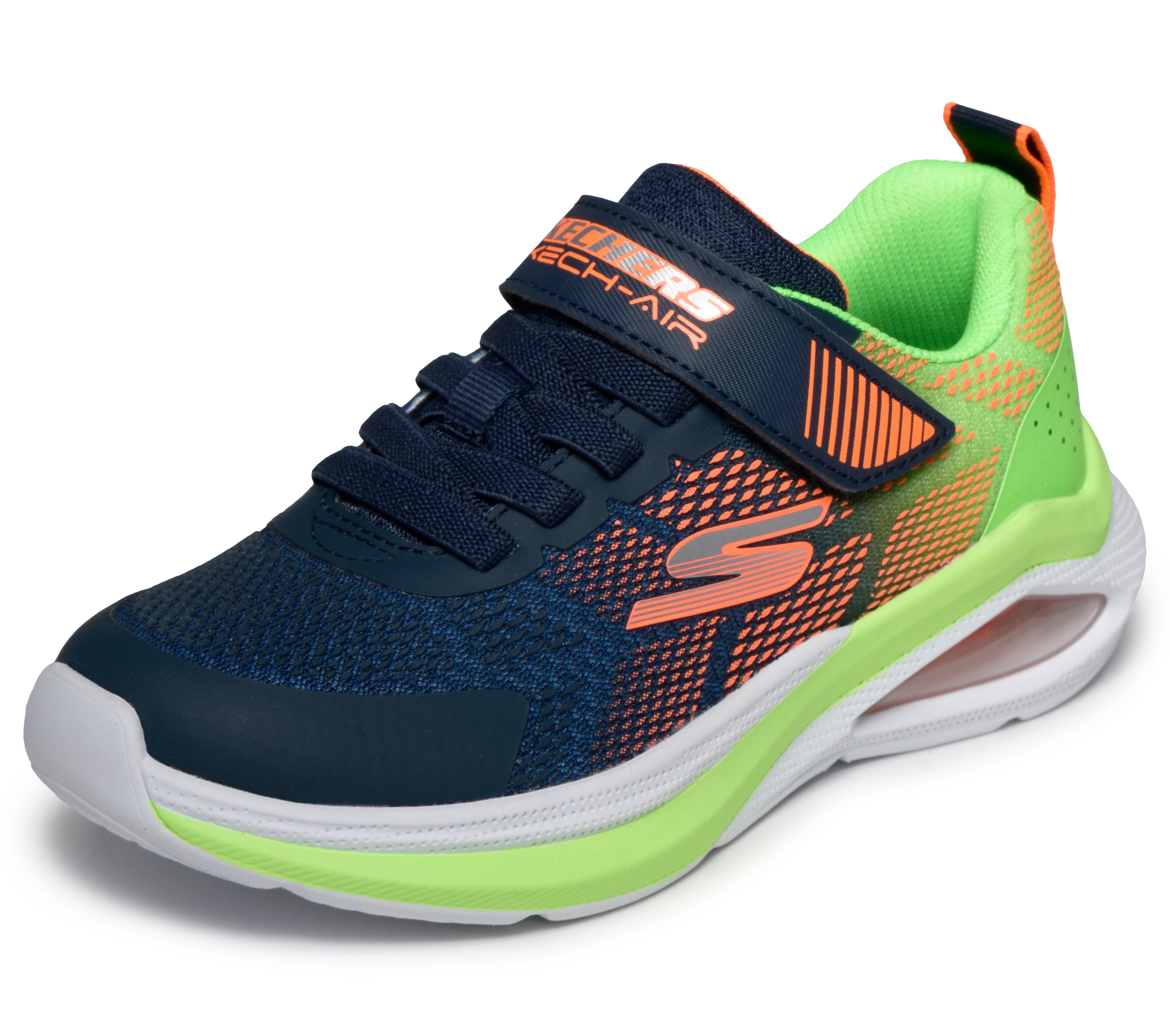 Skechers MICROSPEC MAX VELOCITY Sneaker Klettschuh, Freizeitschuh, Grössenschablone zum Download