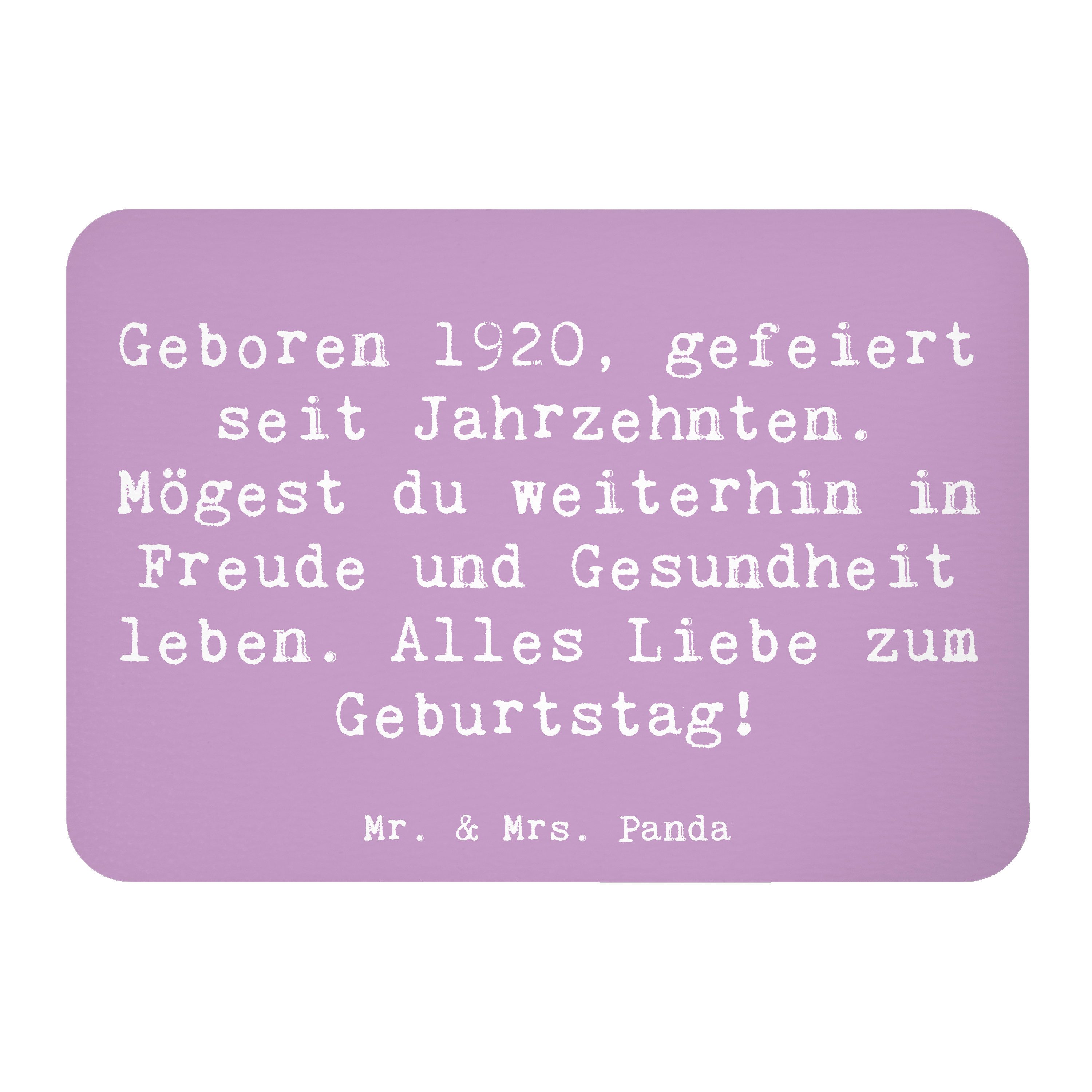 Magnet Spruch 1920 Geburtstag - Lavendeltraum - Geschenk, Alles Liebe zum Ge