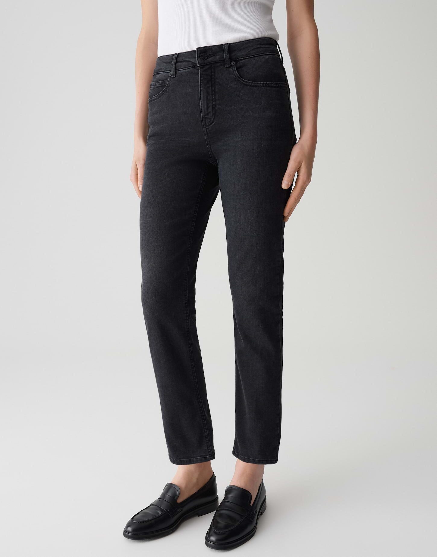 OPUS PANTS 5-Pocket-Jeans MELLY BASE mit Powerstretch Mid Rise Ankle, BCI C günstig online kaufen