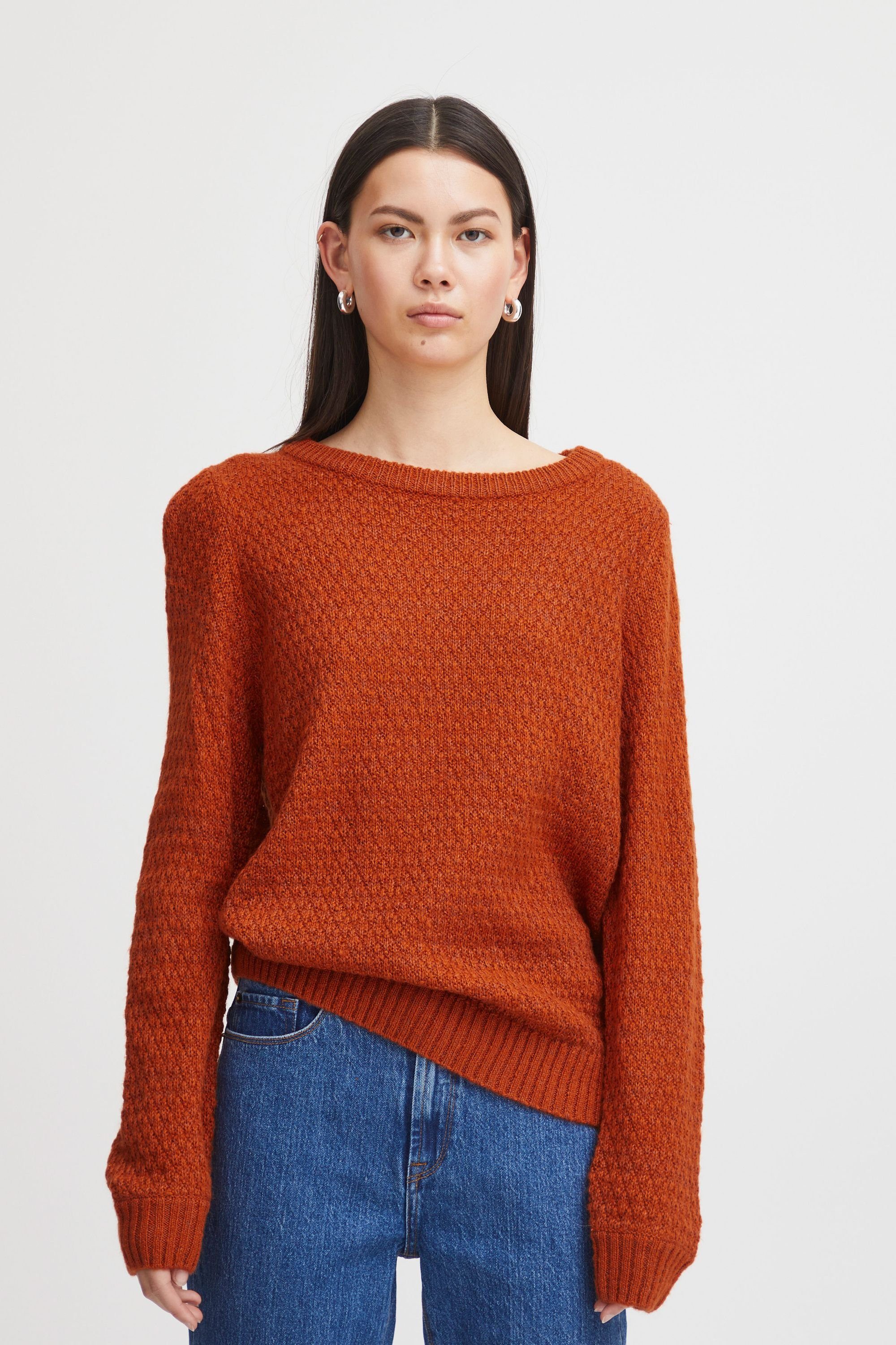 Ichi Strickpullover IHODANSA LS2 20116868 Rooibos Tea (181355)