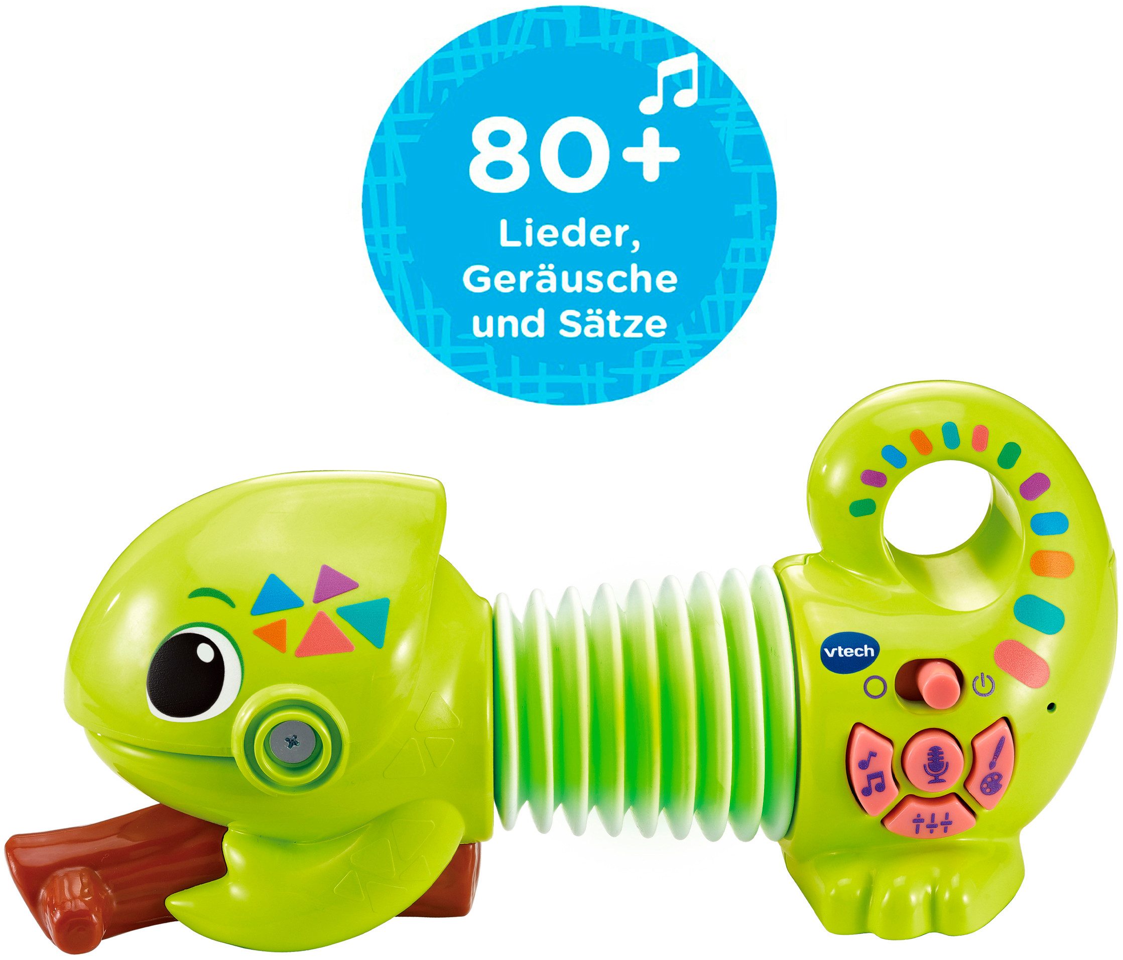 Vtech® Lernspielzeug Ziehspaß-Chamäleon Carlo, mi Licht und Sound – Bild 4 von 5