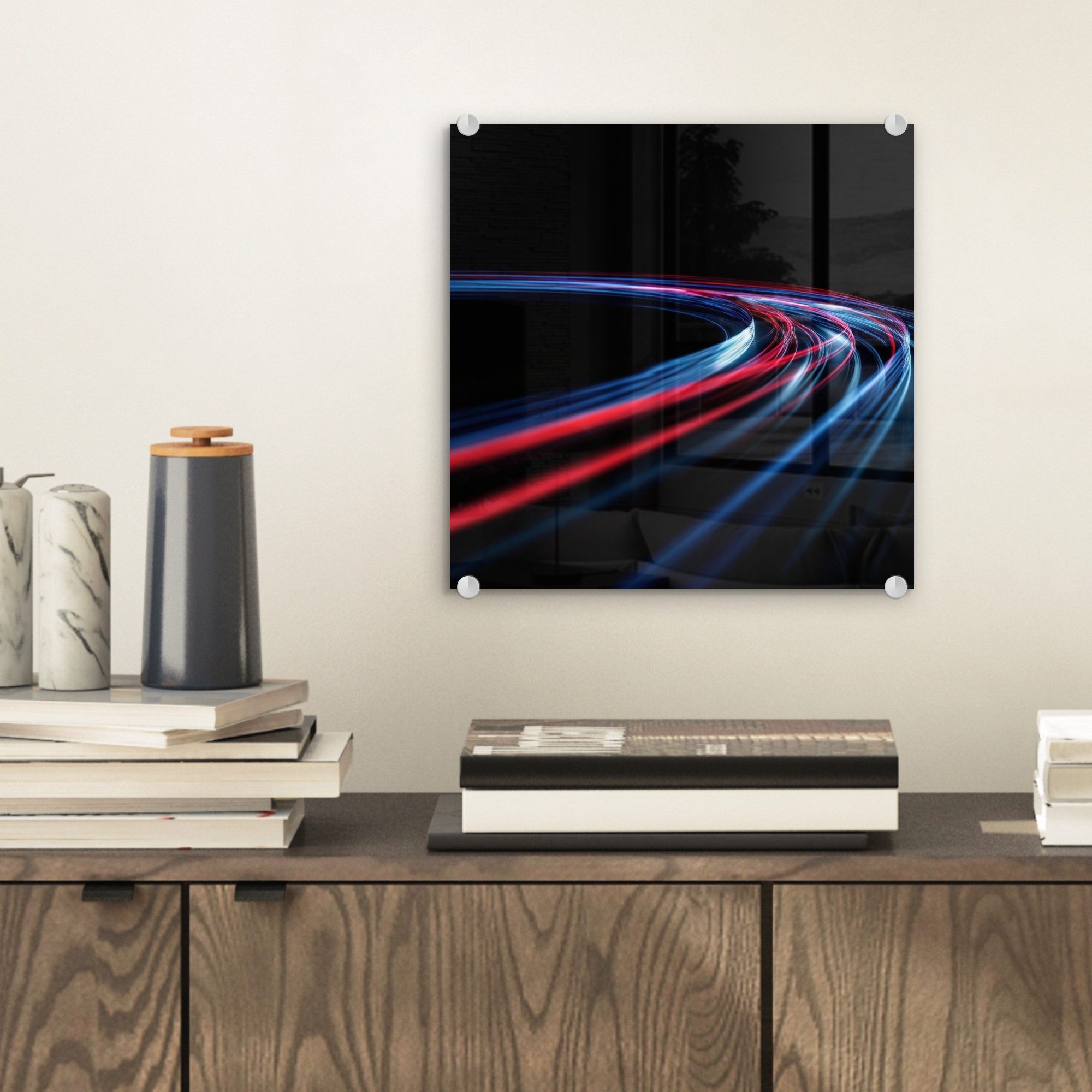 MuchoWow Acrylglasbild Helle Bänder - Gewellt günstig online kaufen