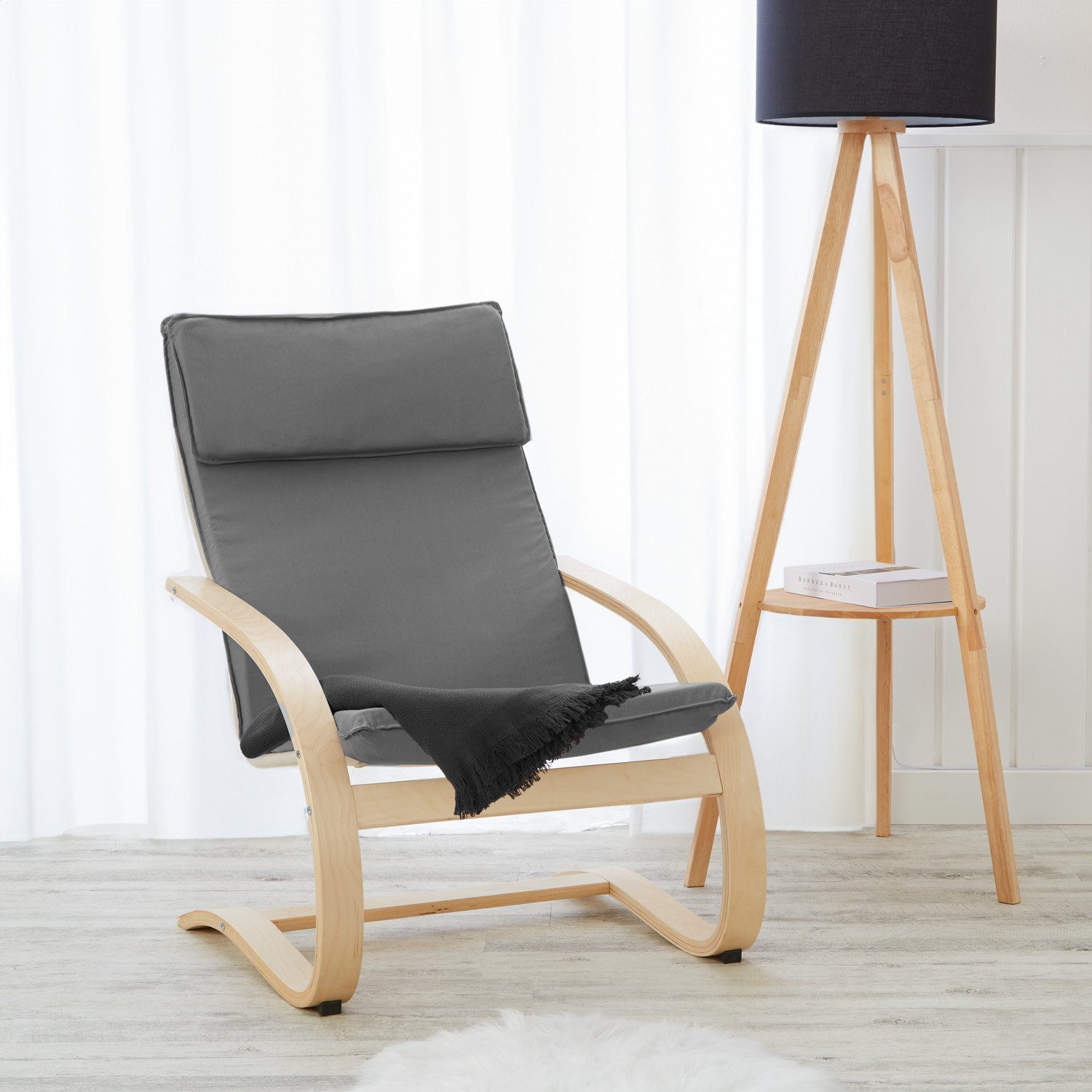 Homestyle4u Relaxsessel Sessel Relaxstuhl Fernsehsessel Grau günstig online kaufen