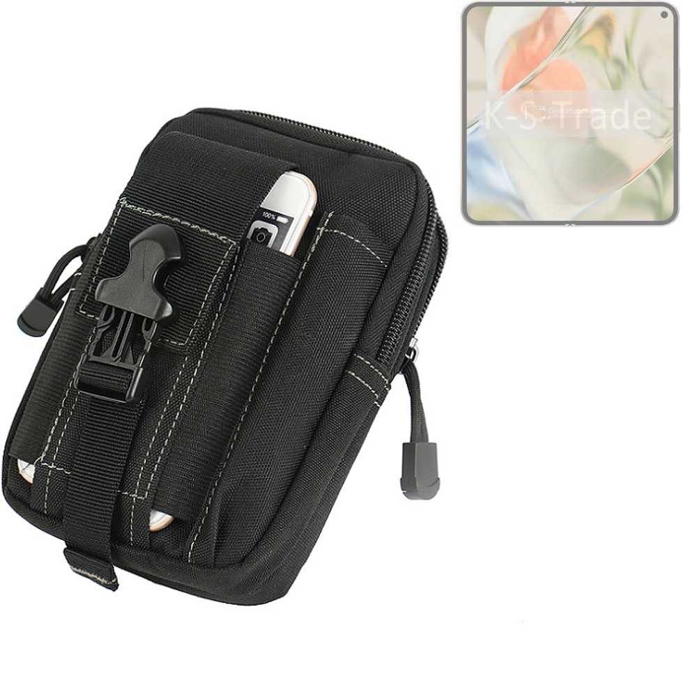 K-S-Trade Handyhülle für Google Pixel 9 Pro Fold, Gürtel Tasche Gürteltasche Holster Schutz Hülle Handy Hülle