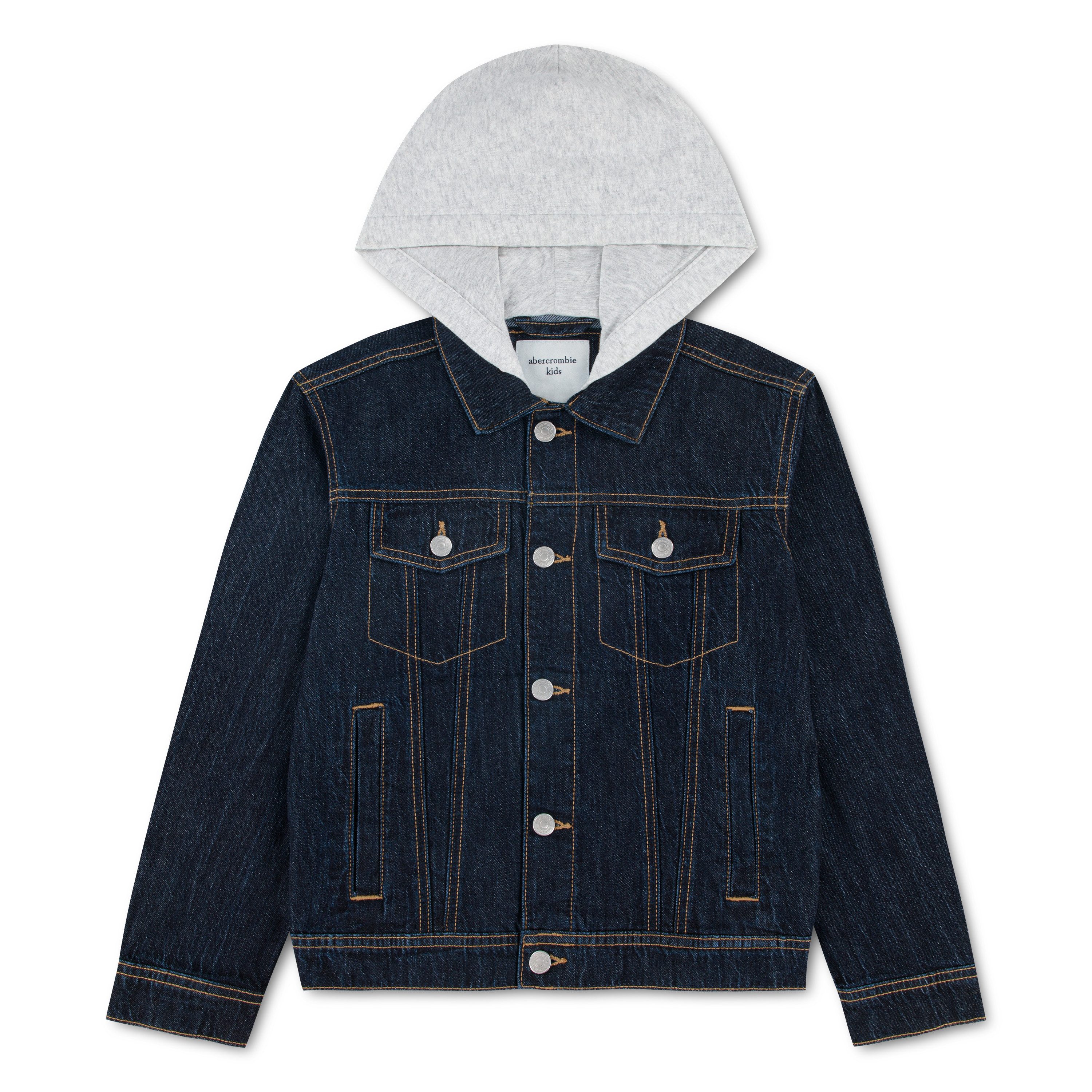 Abercrombie Kids Jeansjacke HOODED DENIM JACKET mit Kapuze