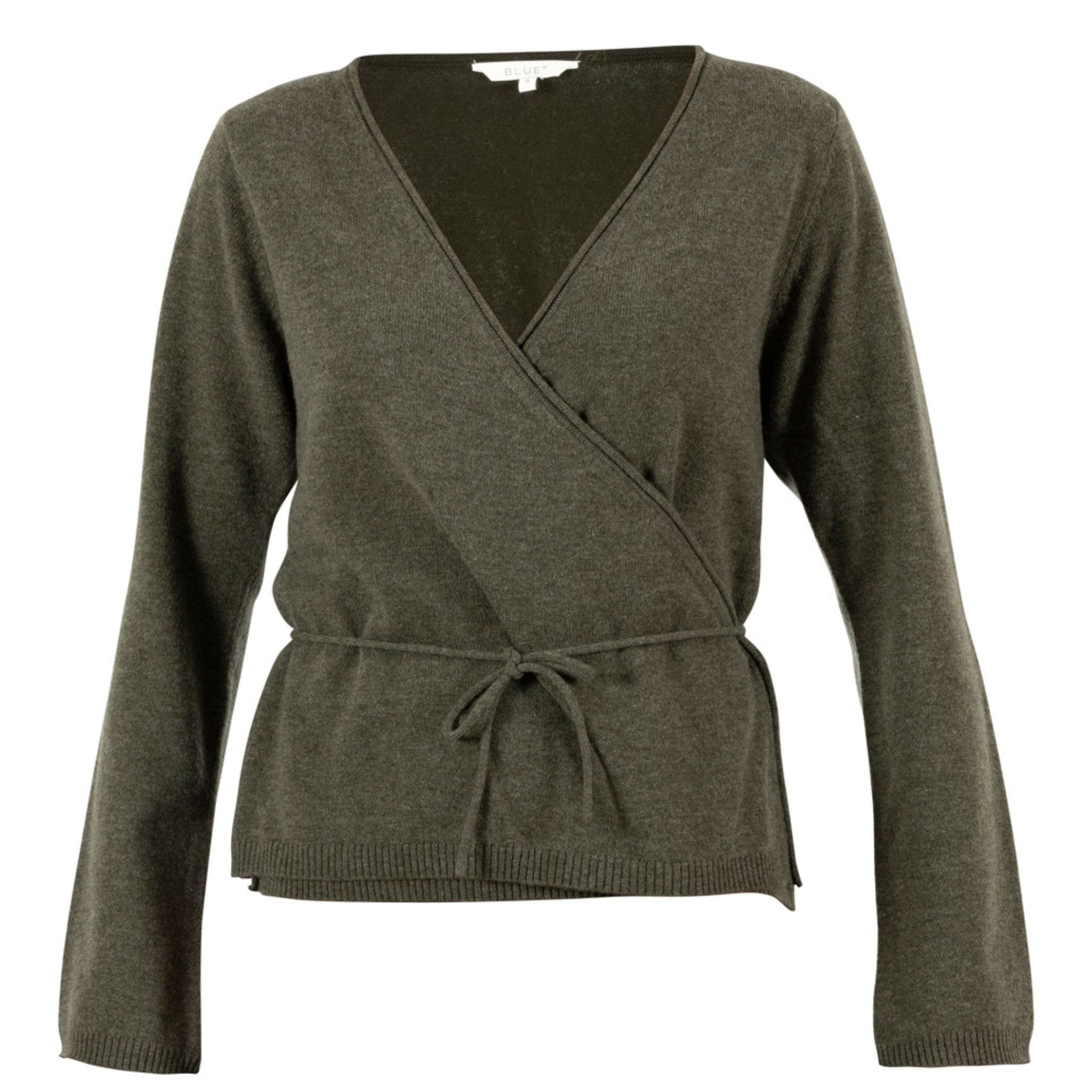 Strickpullover Wickelpullover Blue Sportswear "Spirit Wool Wrap Knit" bequem Wolle