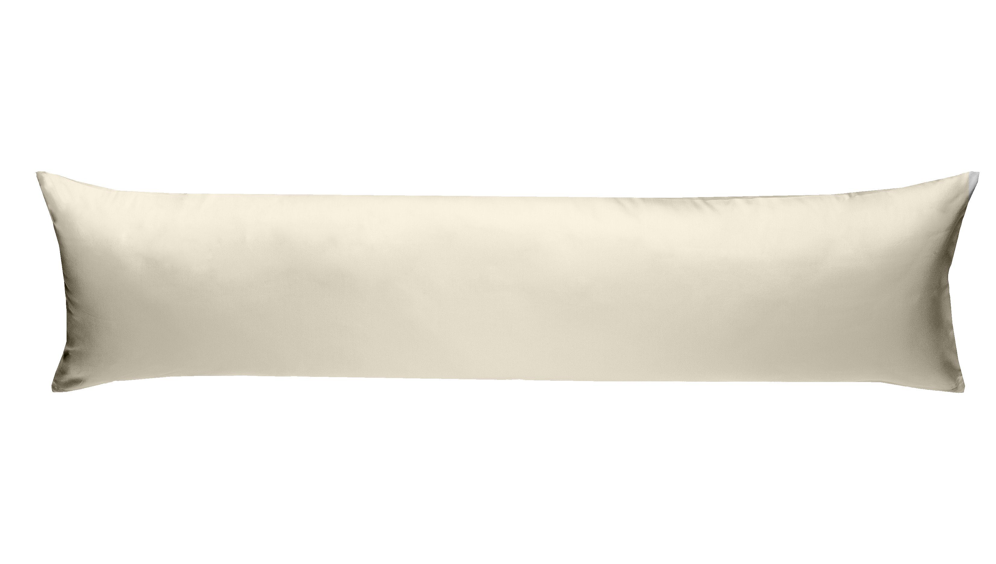 BETTWAESCHE-MIT-STIL Seitenschläferkissenbezug Mako Satin Seitenschläferkissen Bezug 40x145 cm & 40x200 cm einfarbig, (1 Stück)