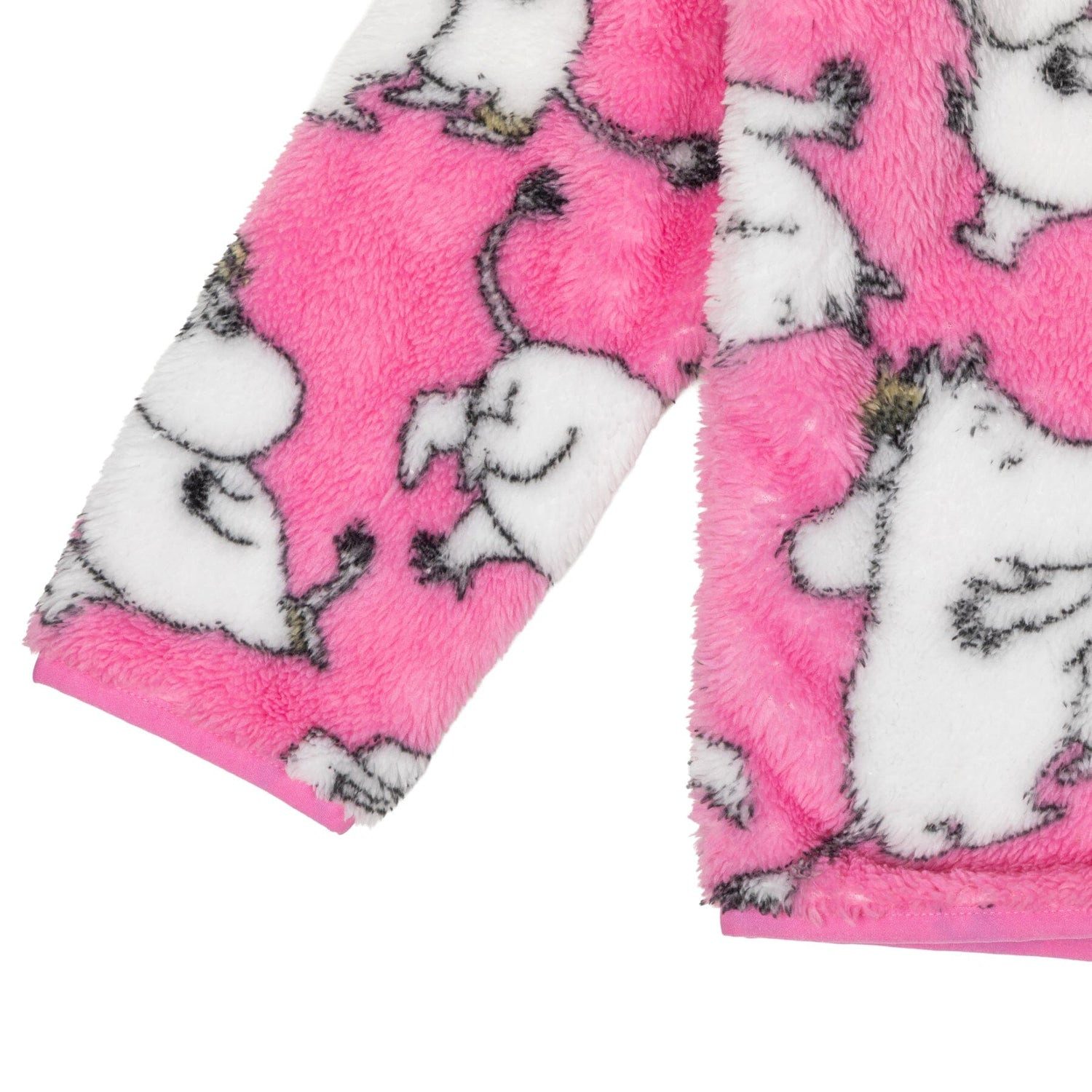 Moomin by Martinex Fleecejacke MOOMIN Kinder Fleecejacke „Lovebirds“ Pink – © Moomin Characters