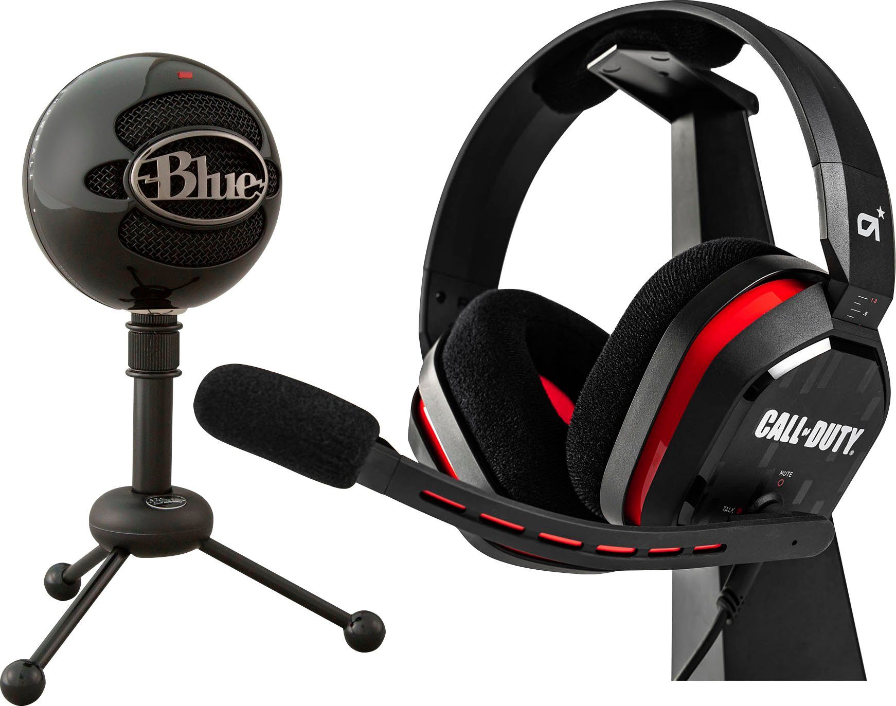 Blue Mikrofon Snowball + A10 Duty Call of (1-tlg) Edition Headset