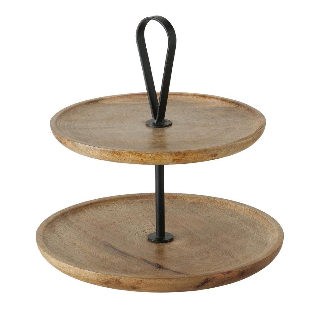 BOLTZE Dekoetagere Kabir, 2-stöckig Holz mit günstig online kaufen