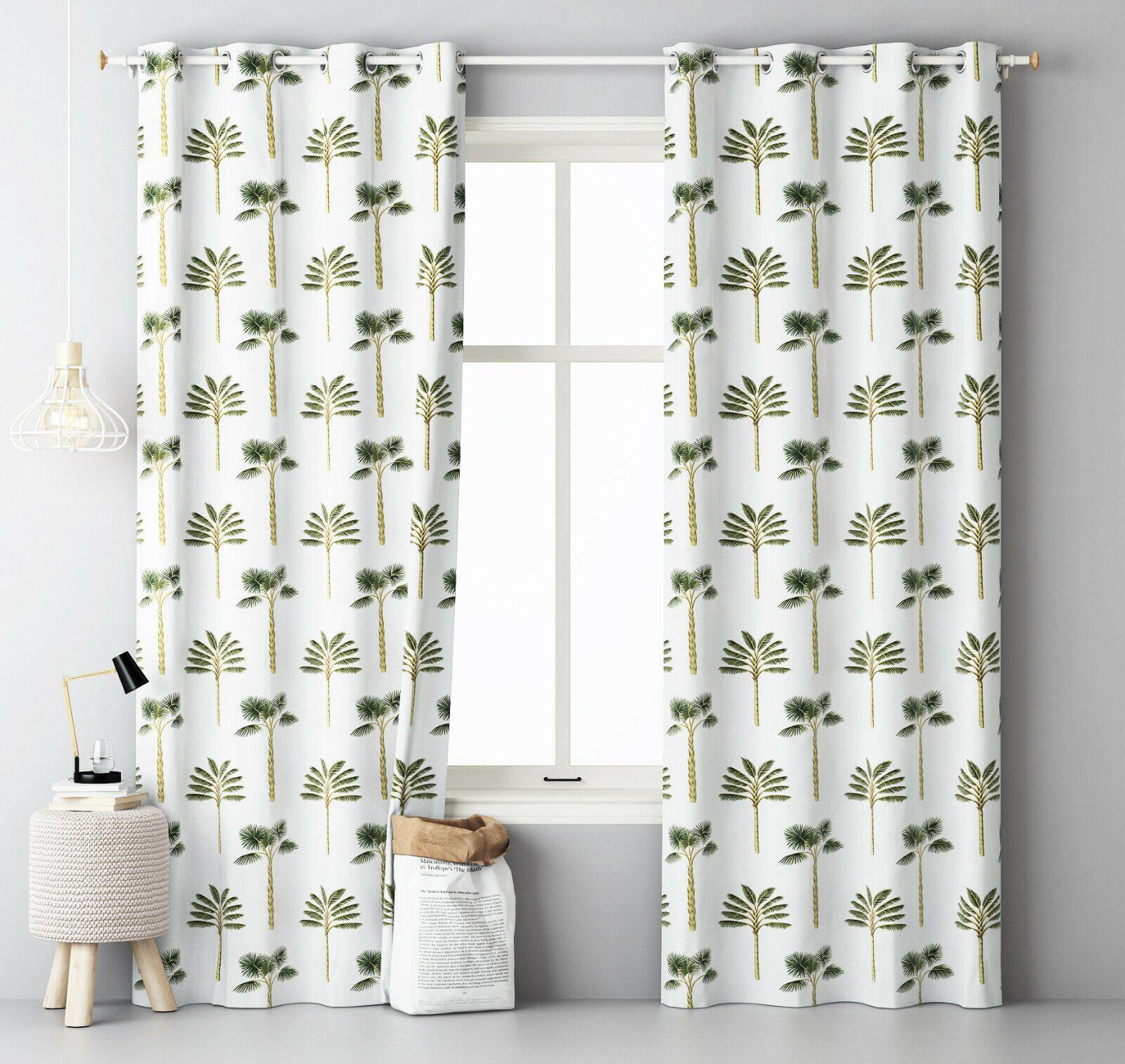 ROOM99 Vorhang Tropical Muster, Ösen günstig online kaufen