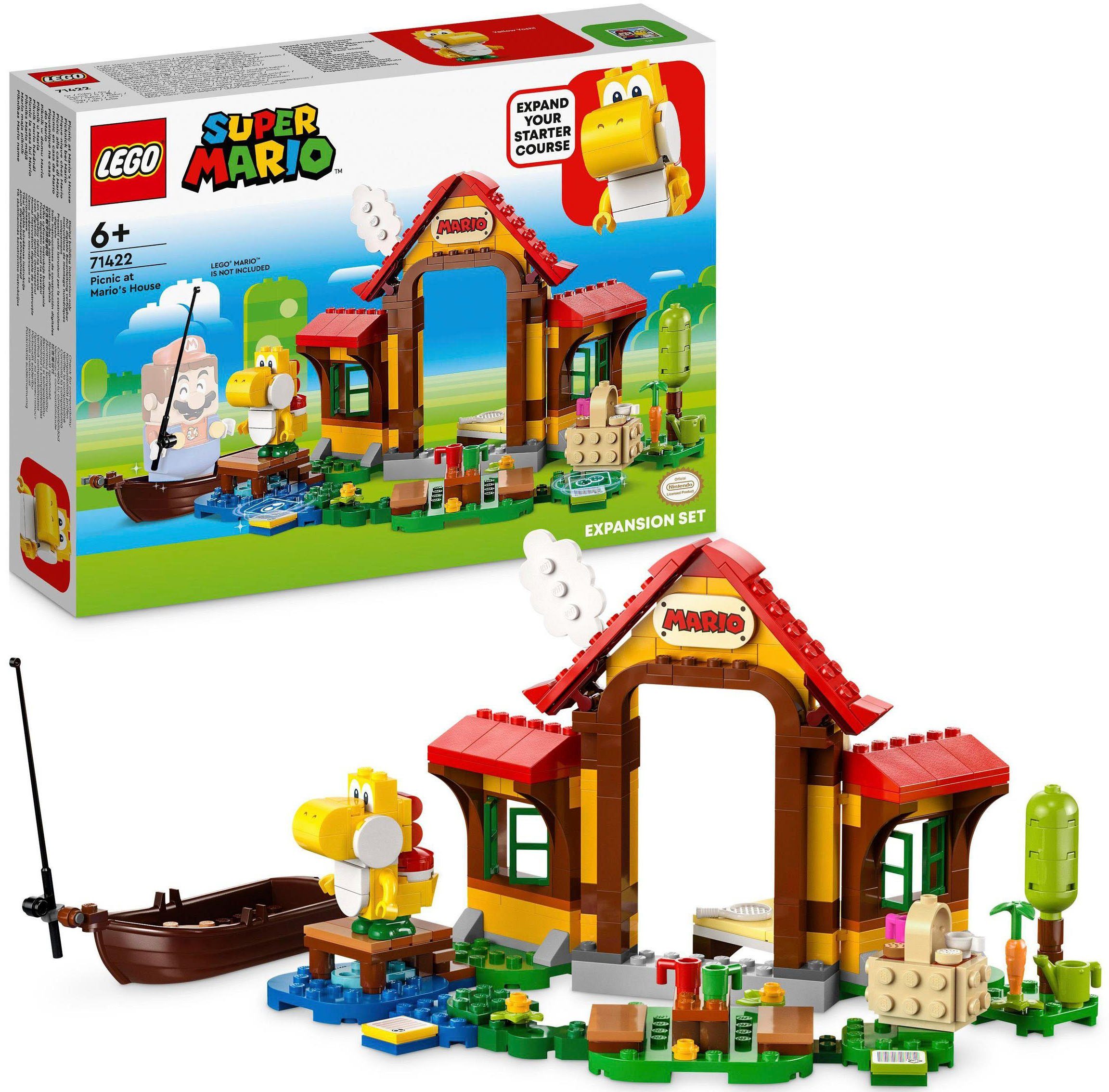 LEGO® Konstruktionsspielsteine Picknick bei Mario – Erweiterungsset (71422), LEGO® Super Mario, (259 St), Made in Europe