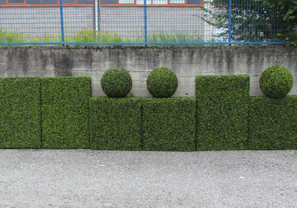Kunsthecke Künstliche Buchsbaum Hecke Heinz, crossdoor, 100x34x100cm Buchsbaum, artplants