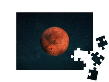 puzzleYOU Puzzle Der Planet Mars am Sternenhimmel, 48 Puzzleteile, puzzleYOU-Kollektionen Weltraum, Universum