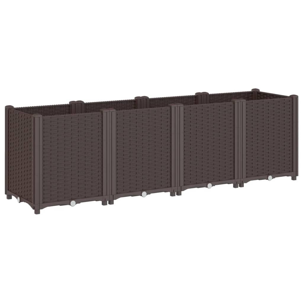 vidaXL Blumentopf Pflanzkübel Braun 160x40x53 cm günstig online kaufen
