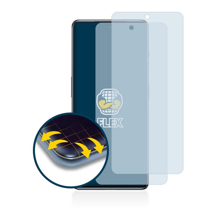 BROTECT Full-Cover Schutzfolie für OnePlus 11R Displayschutzfolie 2 Stück 3D Curved klar