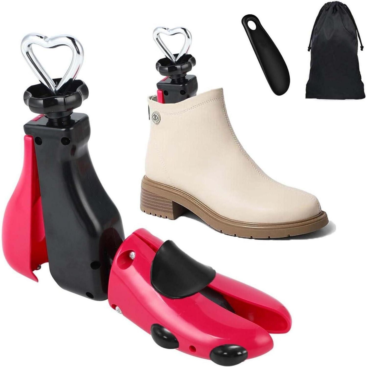 LuxusKollektion Schuhdehner Schuhspanner Stiefelspanner Herren Damen Plastik Rosa(37-43)