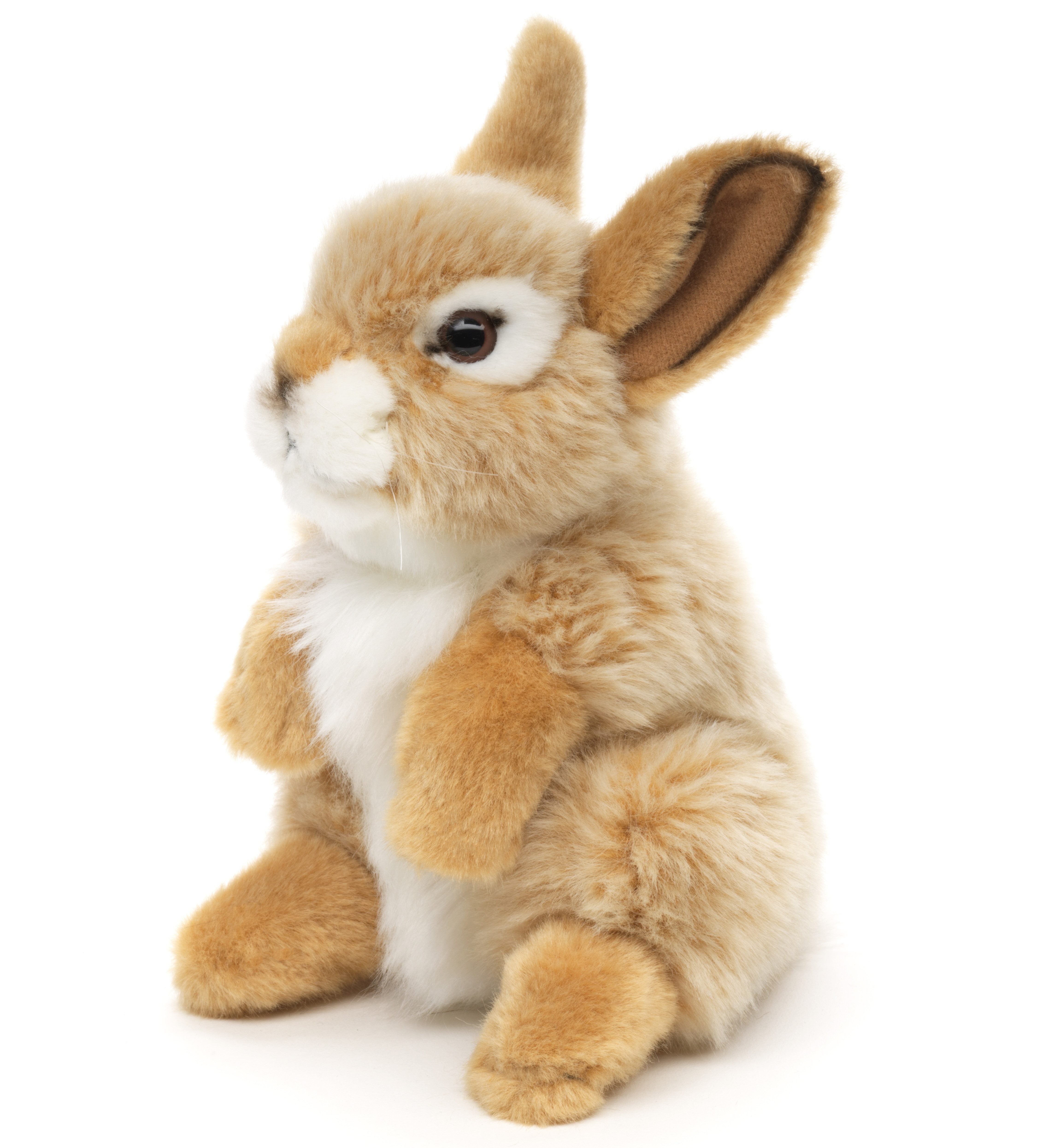 Uni-Toys Kuscheltier Hase, stehend - versch. Farben - 18 cm - Plüsch-Kaninchen - Plüschtier, zu 100 % recyceltes Füllmaterial