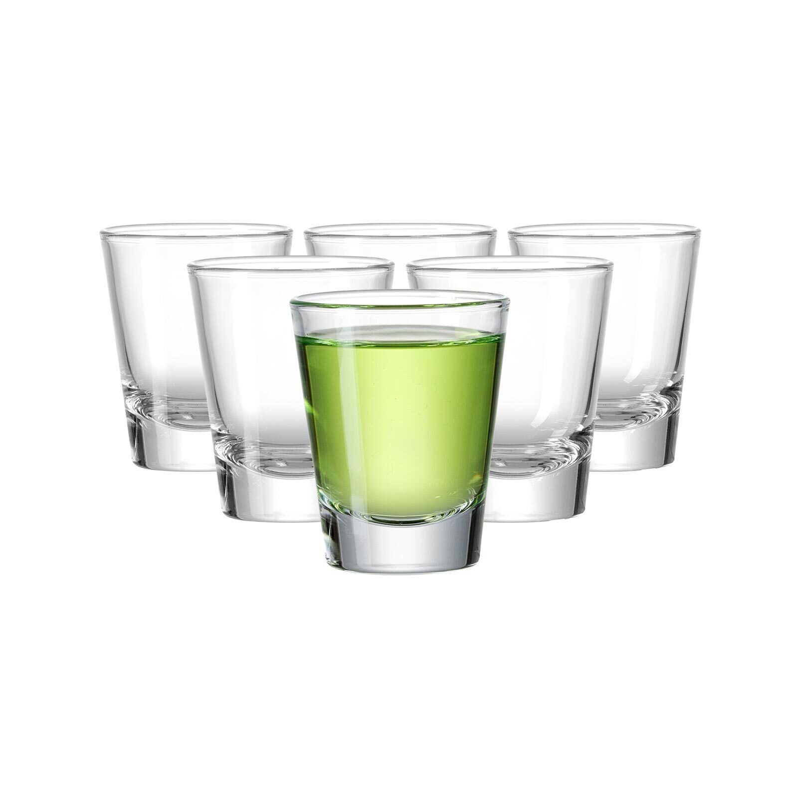 Ritzenhoff & Breker Schnapsglas Shot Schnapsgläser 45 ml 6er Set, 6-tlg., Glas