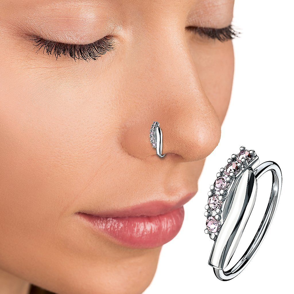 Taffstyle Nasenpiercing Helix Tragus Ohr Piercing Biegbar filigraner Ring m günstig online kaufen