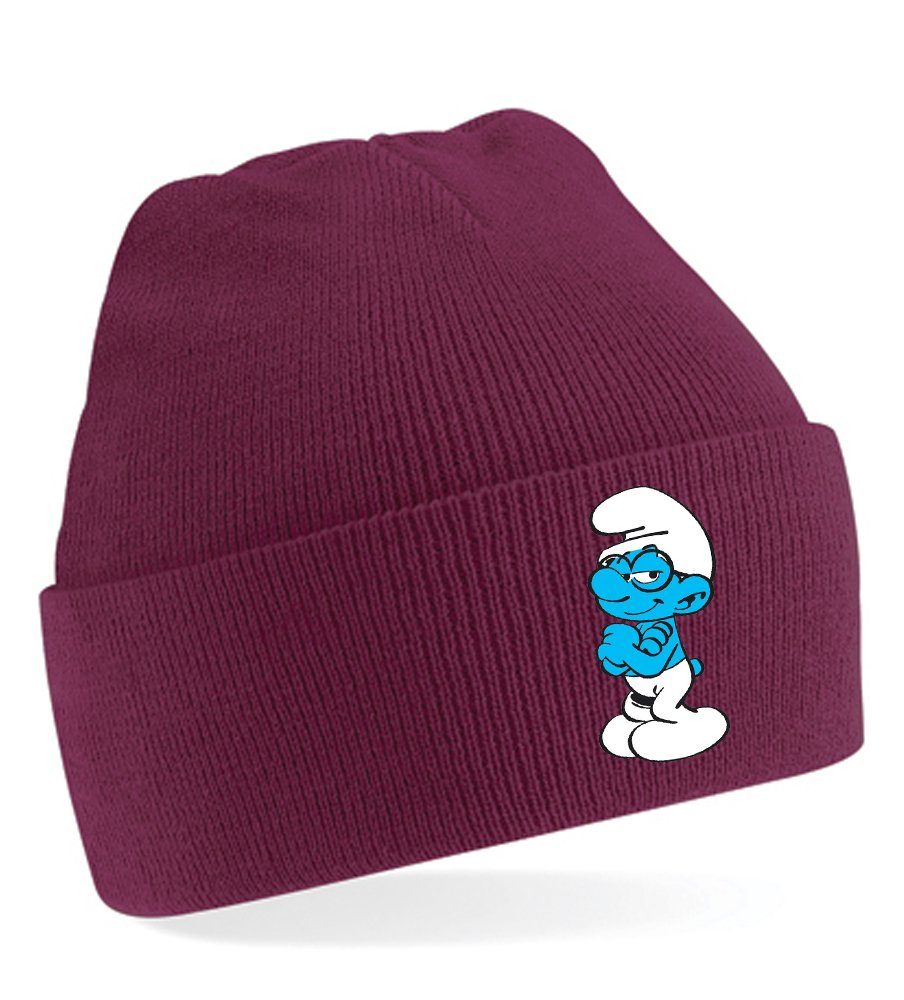Blondie & Brownie Beanie Unisex Erwachsenen Mütze Schlaubi Schlumpf Schlümpfe