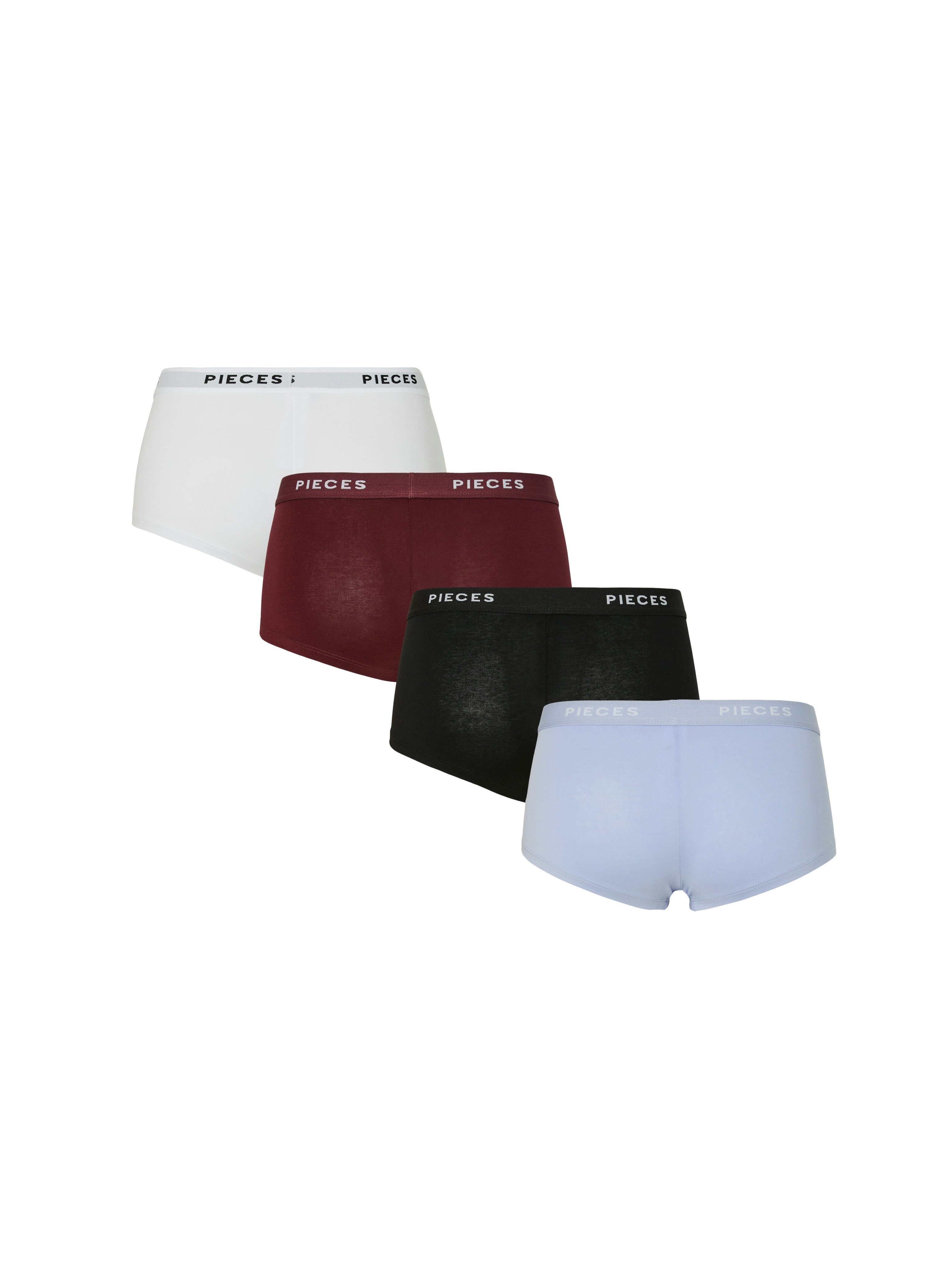 Hipster PCLOGO LADY 4 PACK SOLID NOOS BC