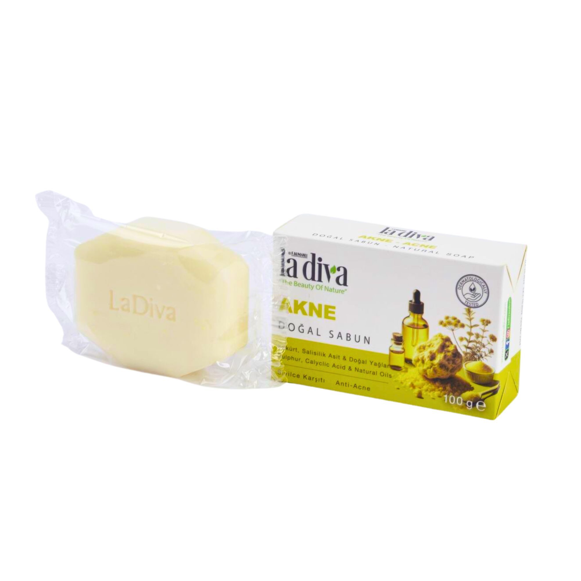 Handseife Klärende Pflegeseife (Akne Seife) 100 g, 1-tlg., empfehlenswert für Menschen, die unter Akne leiden