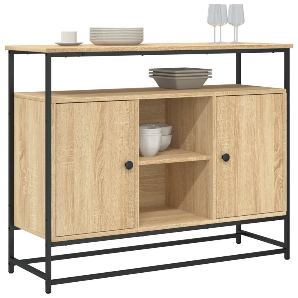 vidaXL Sideboard Sideboard Sonoma-Eiche 100x35x80 cm günstig online kaufen