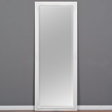 LebensWohnArt Wandspiegel Spiegel BESSA barock pur weiß 180x70cm