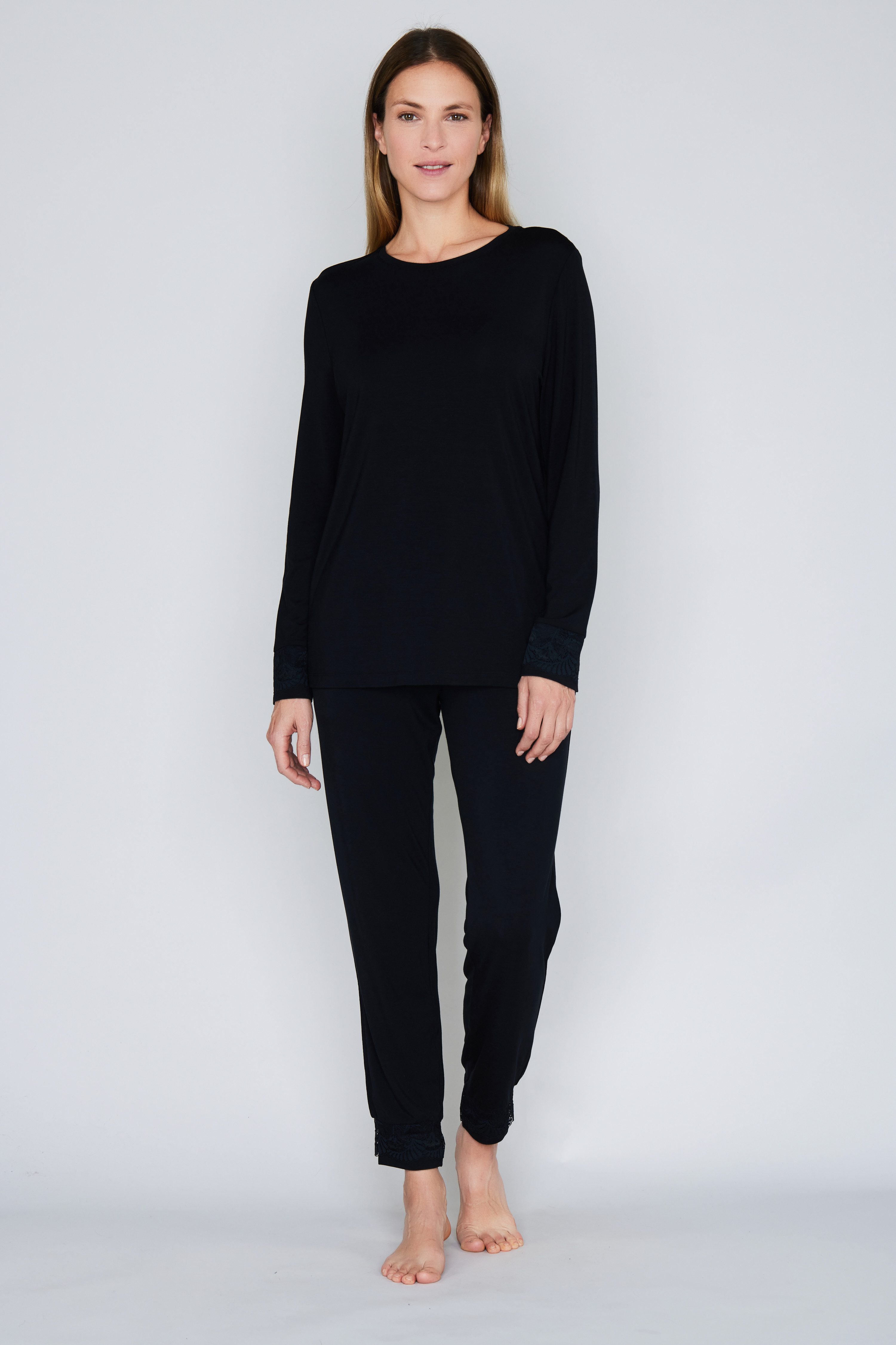 JOOP! Pyjama (2 tlg) Langarm, Regular Fit, Modal-Mix, Rundhalsausschnitt günstig online kaufen