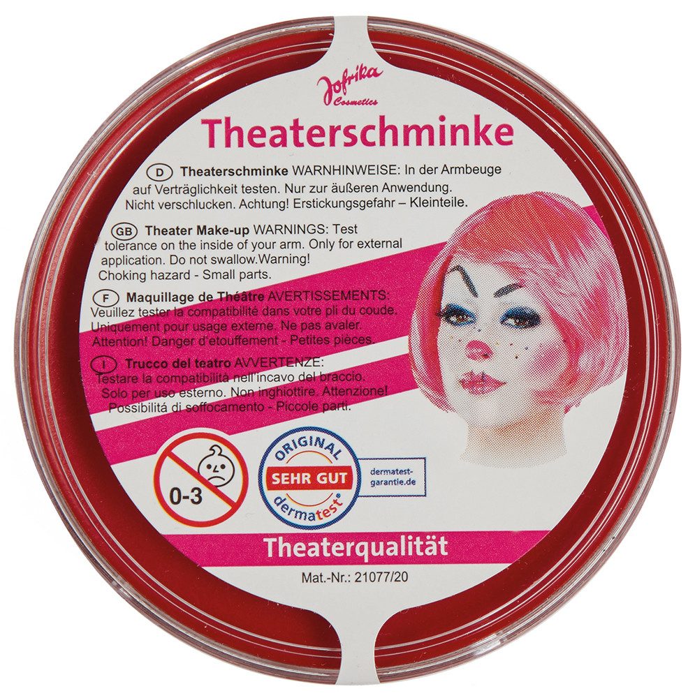 Rubies Niederlande b.v. Theaterschminke Jofrika Theaterschminke in Theaterqualität - Rot