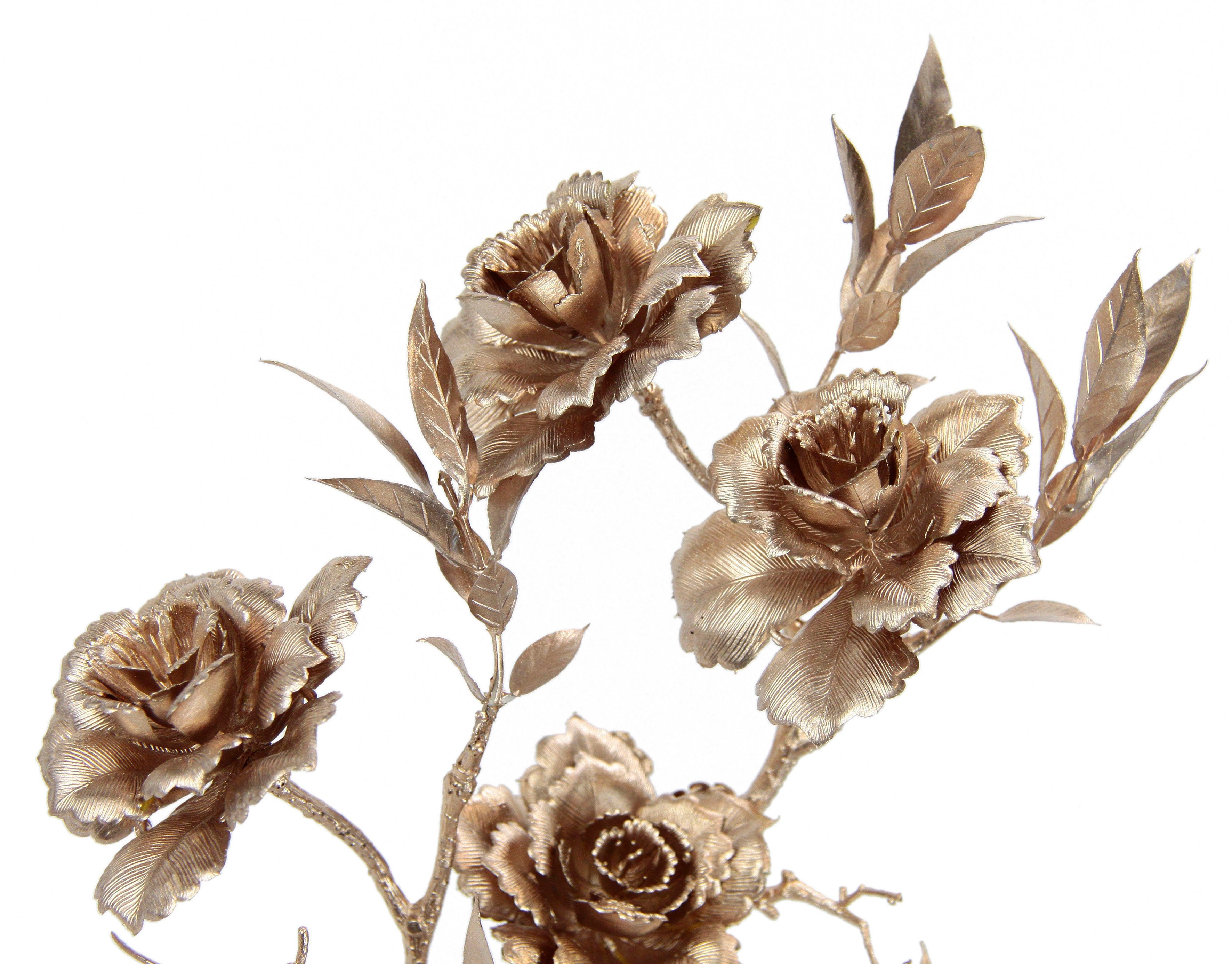 Kunstblume Rose, I.GE.A., Höhe 54 cm, Kunstrose, Rosenzweig, 3er Set