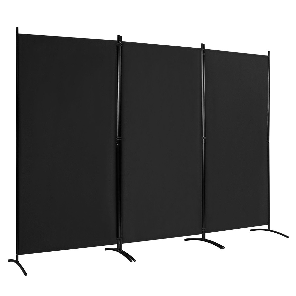 COSTWAY Paravent (3 St), mit verstellbaren Untersetzern, 260 x 183cm günstig online kaufen
