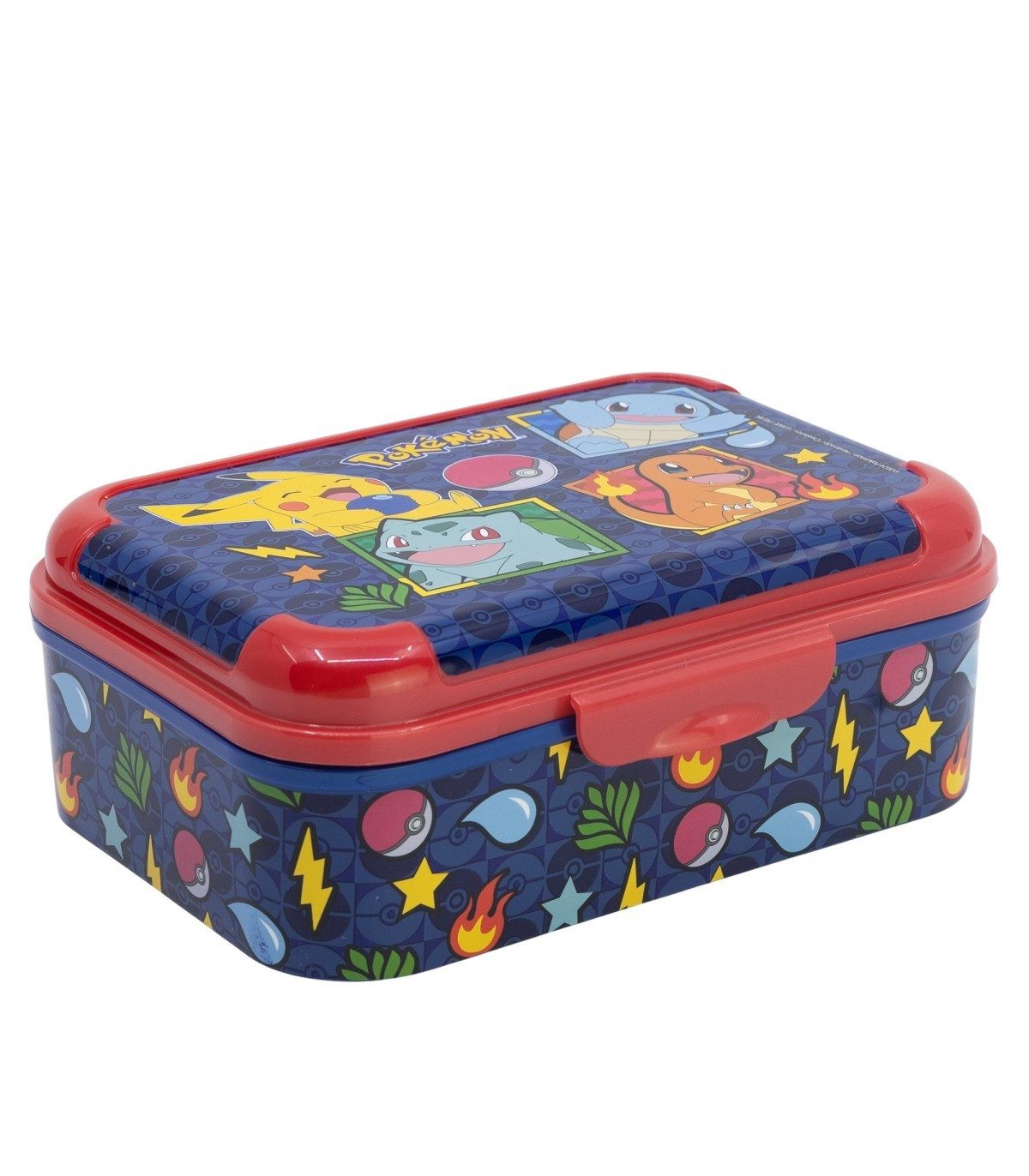 POKEMON JUEGO DE CARTAS Lunchbox - Blue Team Brotdose Kinder Pausenbox für Alltag Schule und unterwegs, Polyethylen, (1-tlg)