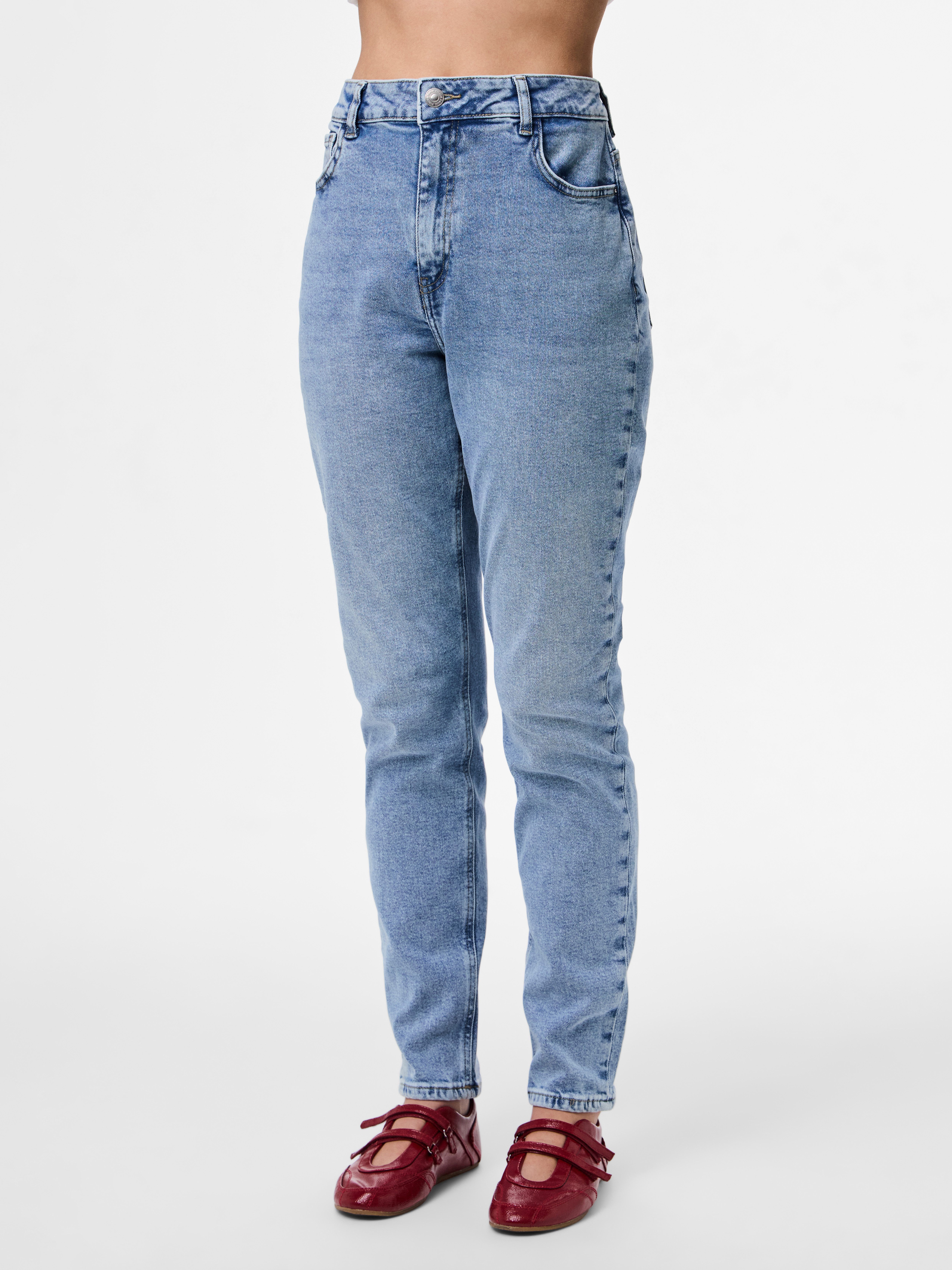 pieces High-waist-Jeans PCBELLA HW TAP ANK JEANS LB302 NOOS