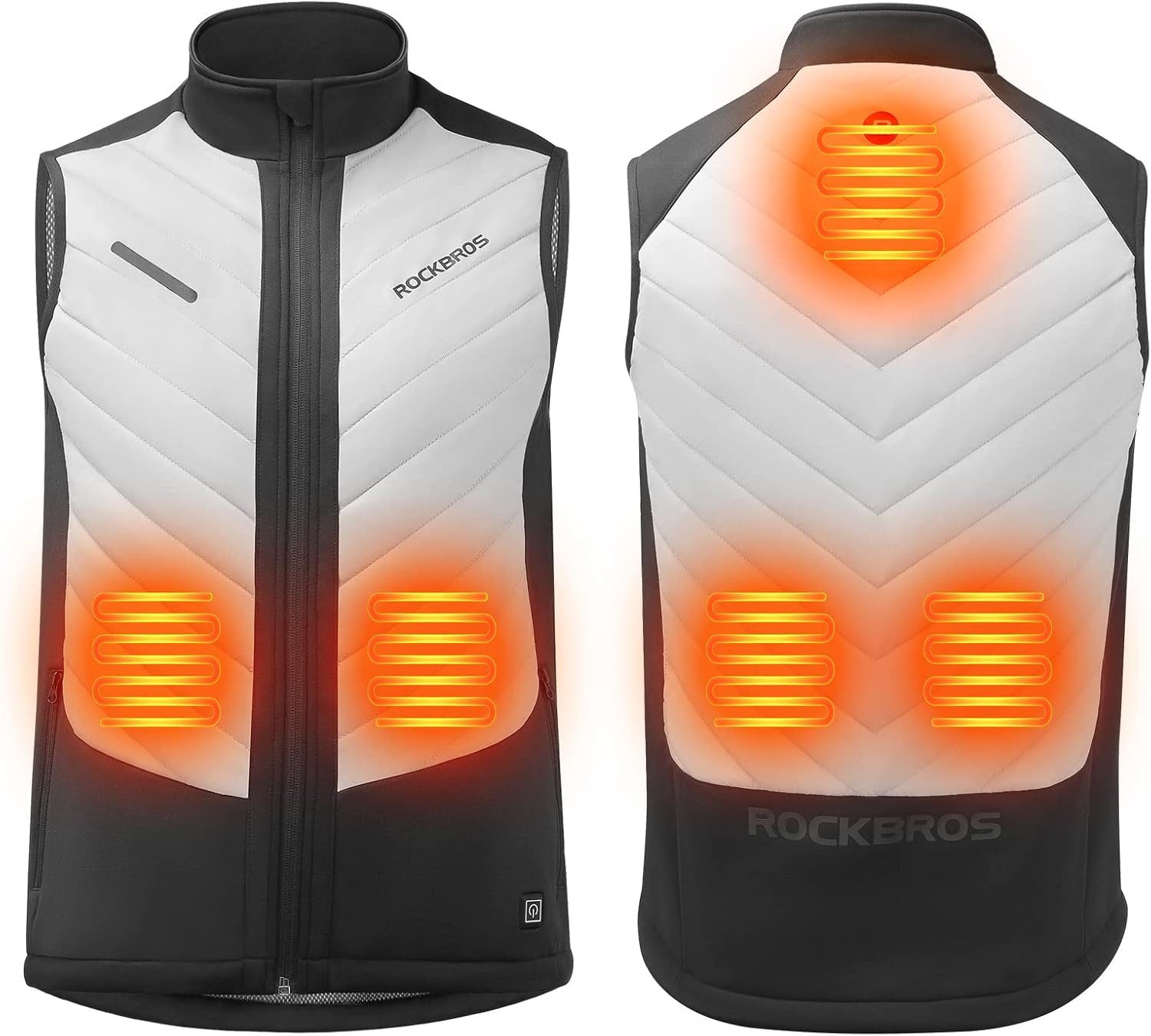 ROCKBROS Fahrradhose USB-Heizweste mit 3 Temperaturstufen ohne Powerbank