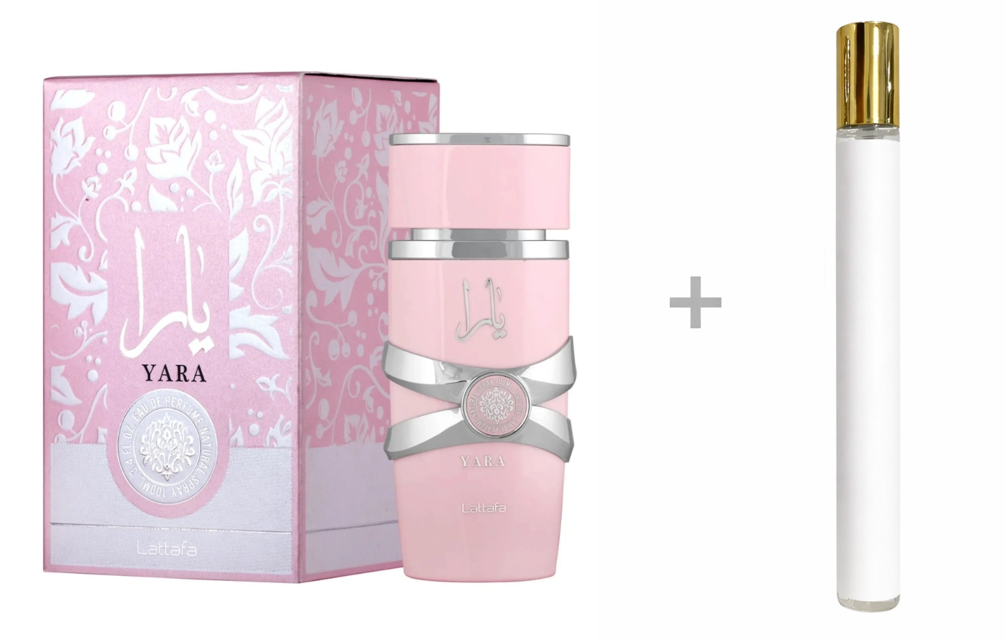 Lattafa Duft-Set Eau de Parfum Yara EDP Damen Spray + Reiseduft, LATTAFA, Damenparfüm, Damenduft, Pink