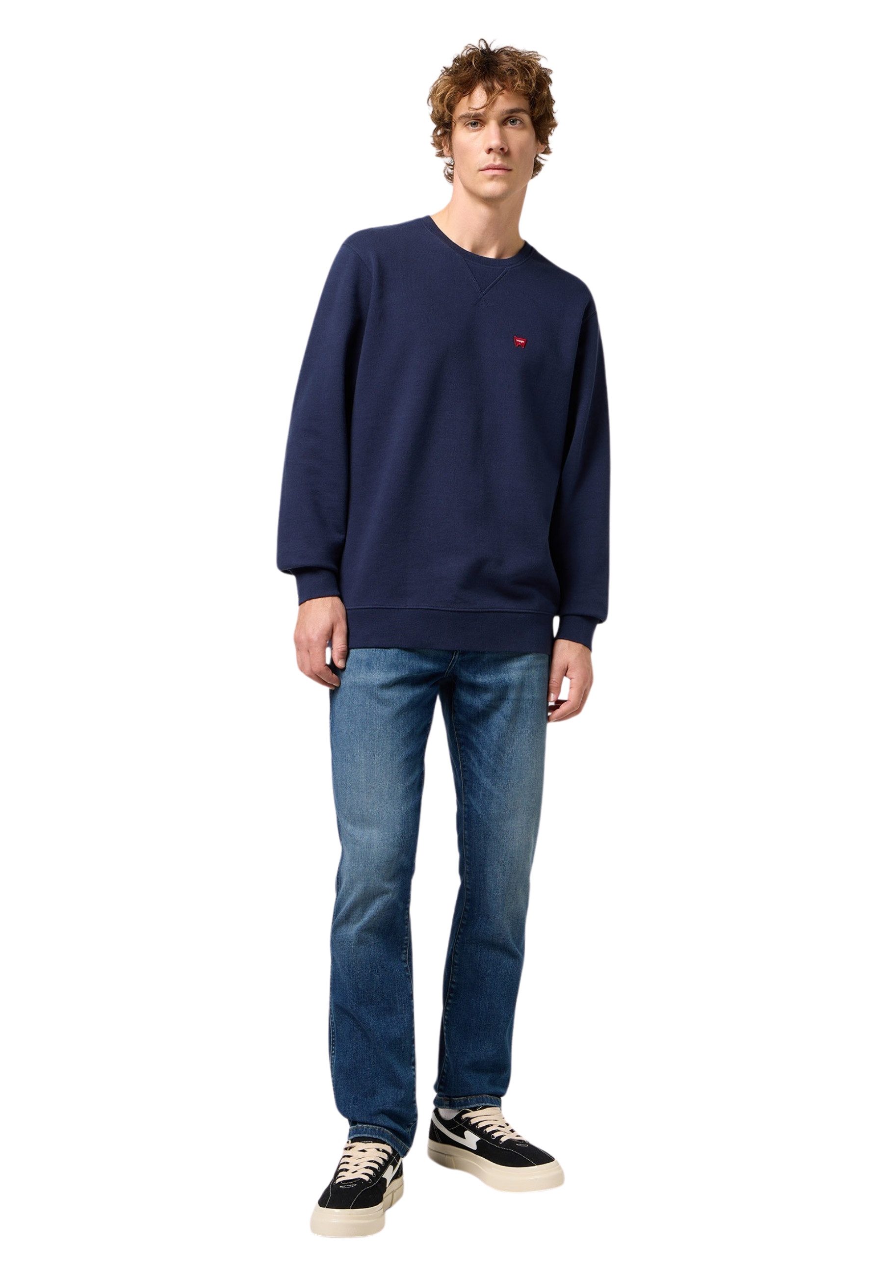 Wrangler Sweatshirt Pullover Sweatshirt Sign off Crew (1-tlg) günstig online kaufen