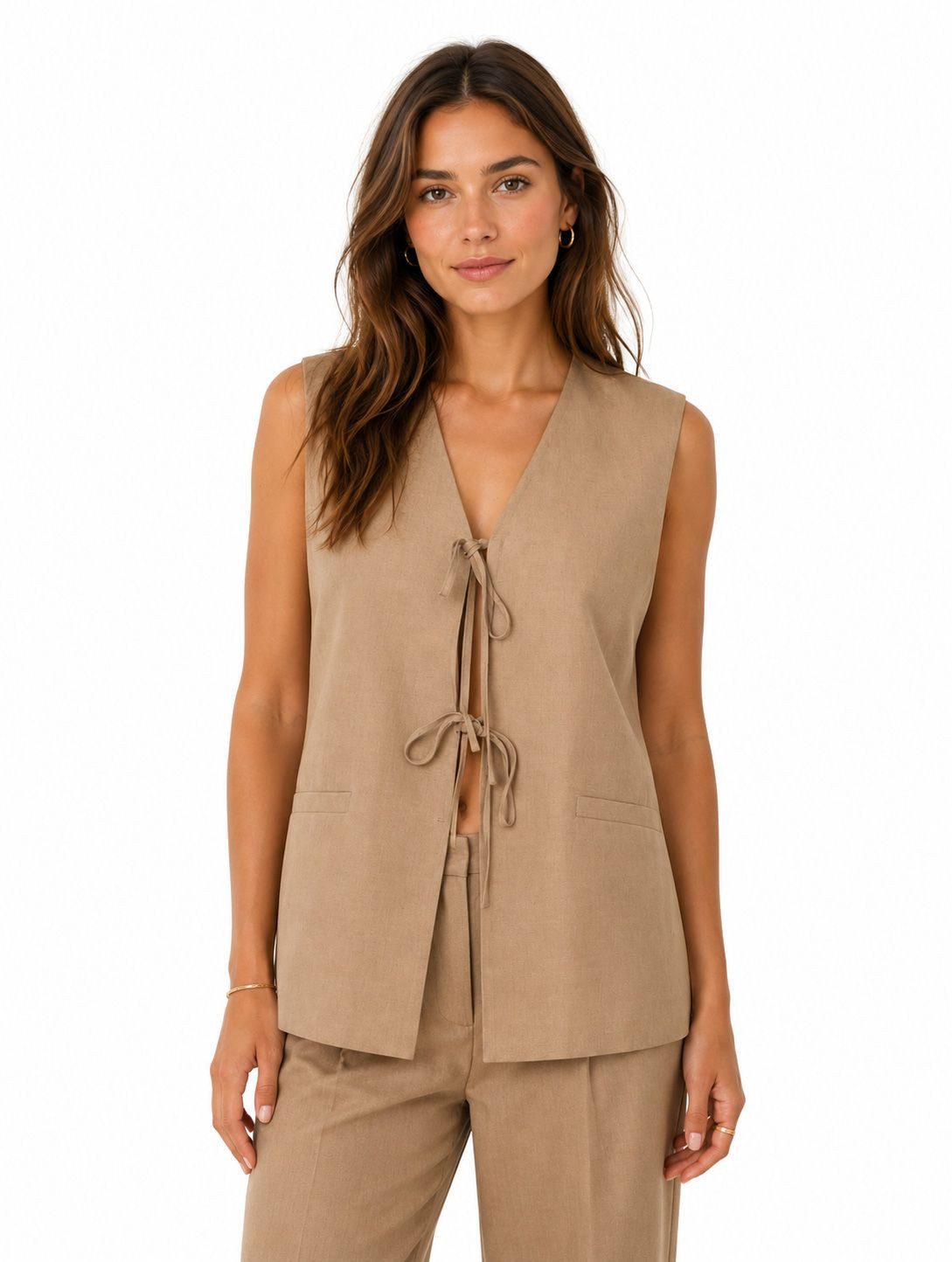 Selected Shirtweste SLFTERRY TIE VEST