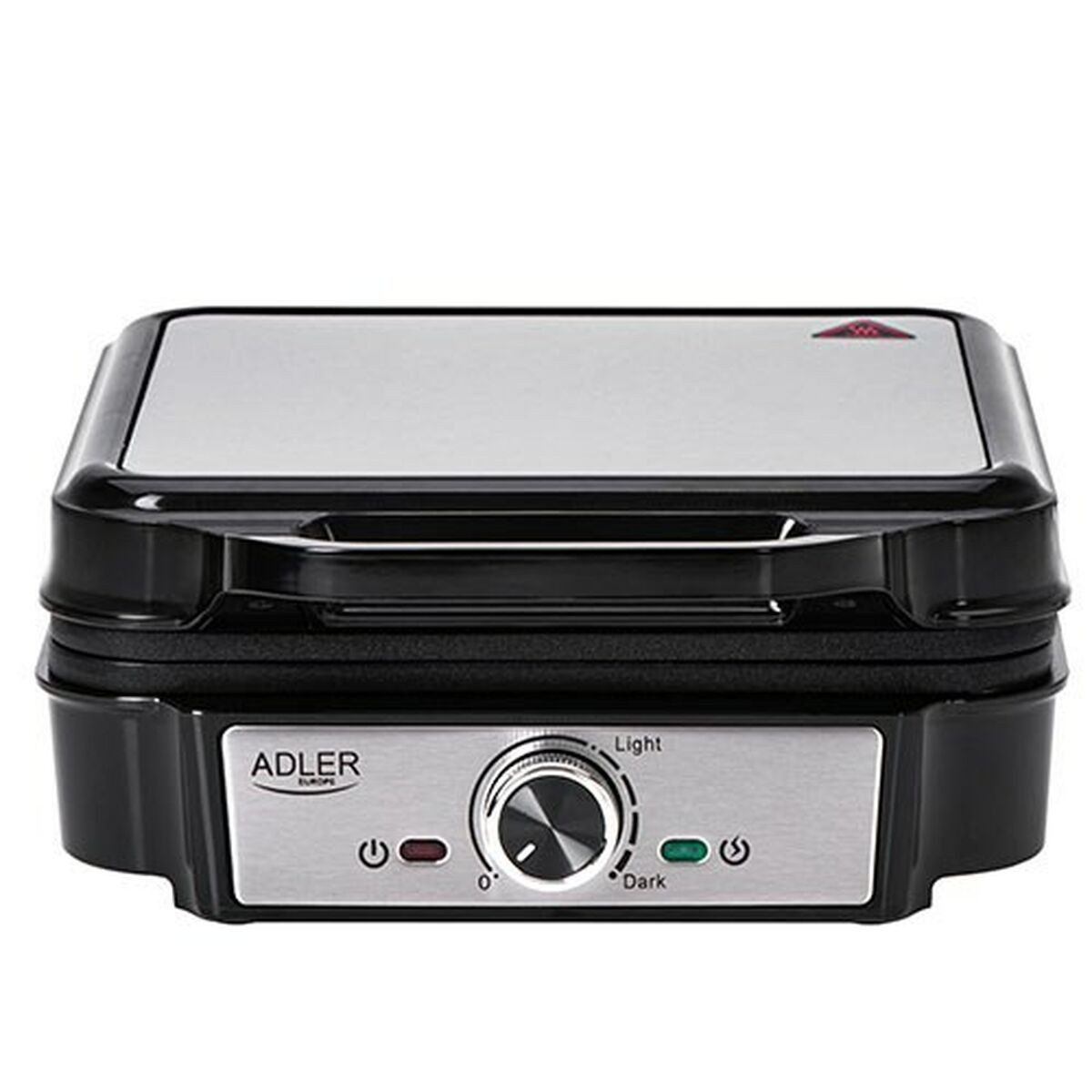 Adler Waffeleisen Waffeleisen Adler AD 3083 Schwarz Silberfarben 1800 W, 1800 W