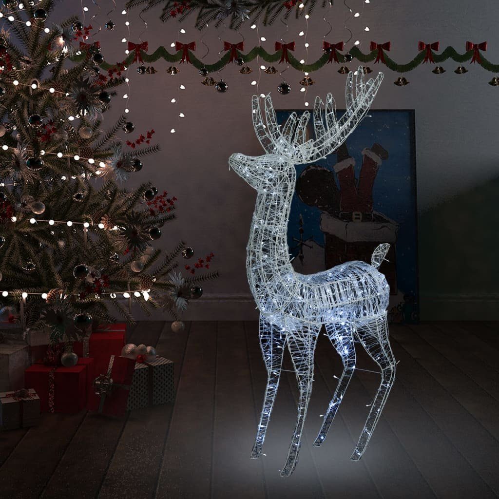 DOTMALL Weihnachtsfigur 180cm LED Dekolicht Kaltweiß Weihnachtsdeko Hirsch Beleuchtet, Deko Außen