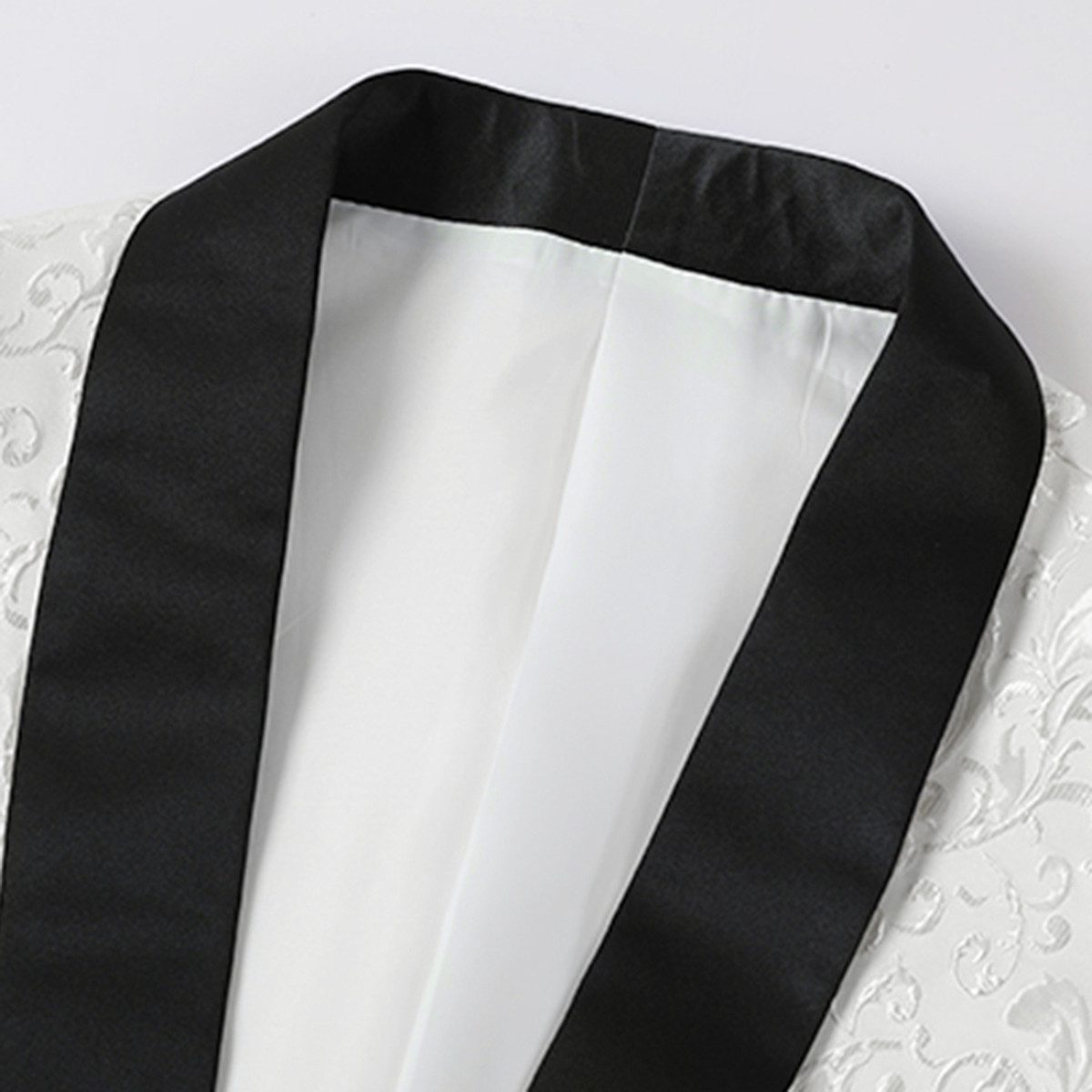 Allthemen Smoking (2 tlg) Herren Jacquard Anzug Slim Fit Anzüge für Hochzeit