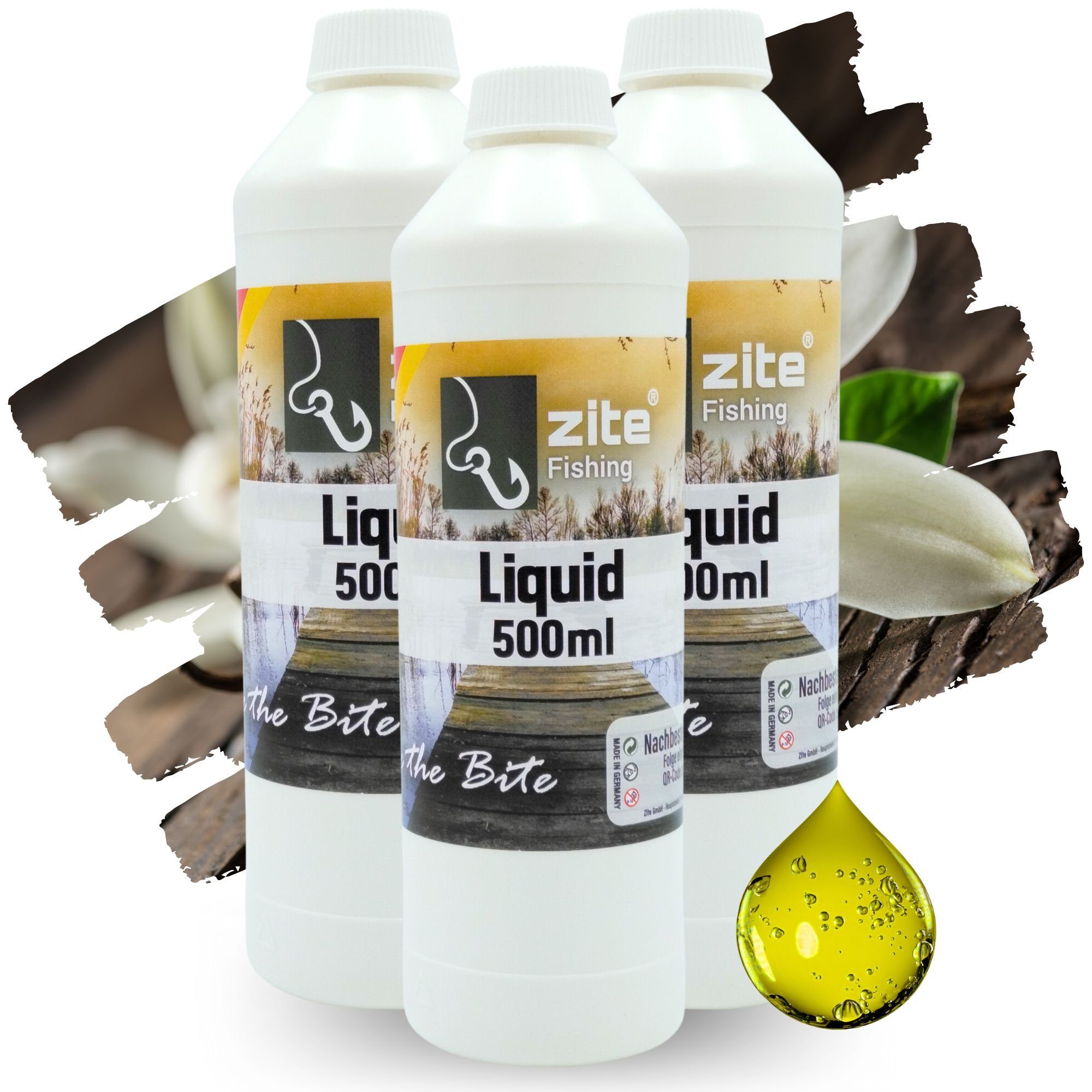 Kunstköder Flüssiglockstoff 1,5 l Aroma Karpfenliquid Set Boilie- & Feederfischen
