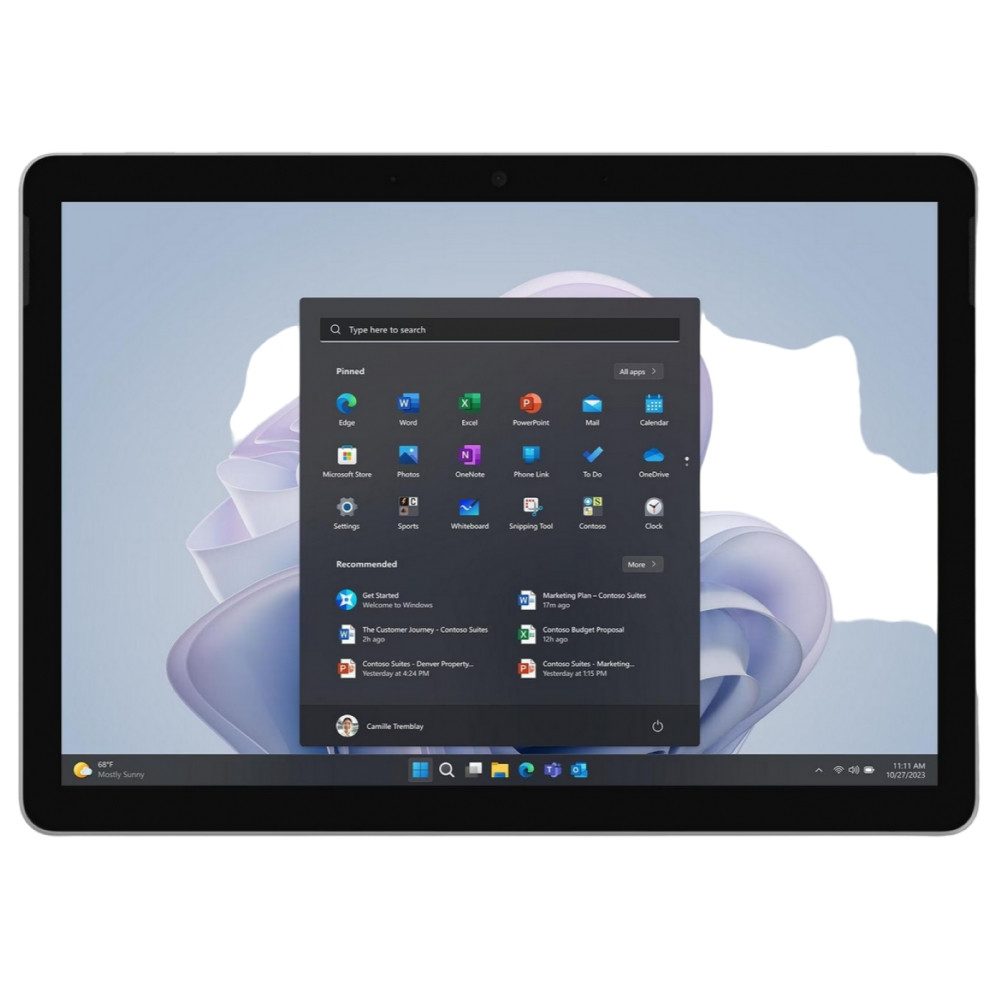 Microsoft Tablet (10,5 Zoll", 128 GB, Win 11 Pro, Sicherheit, Flexibilität und Langlebigkeit für Hybrid Worker)